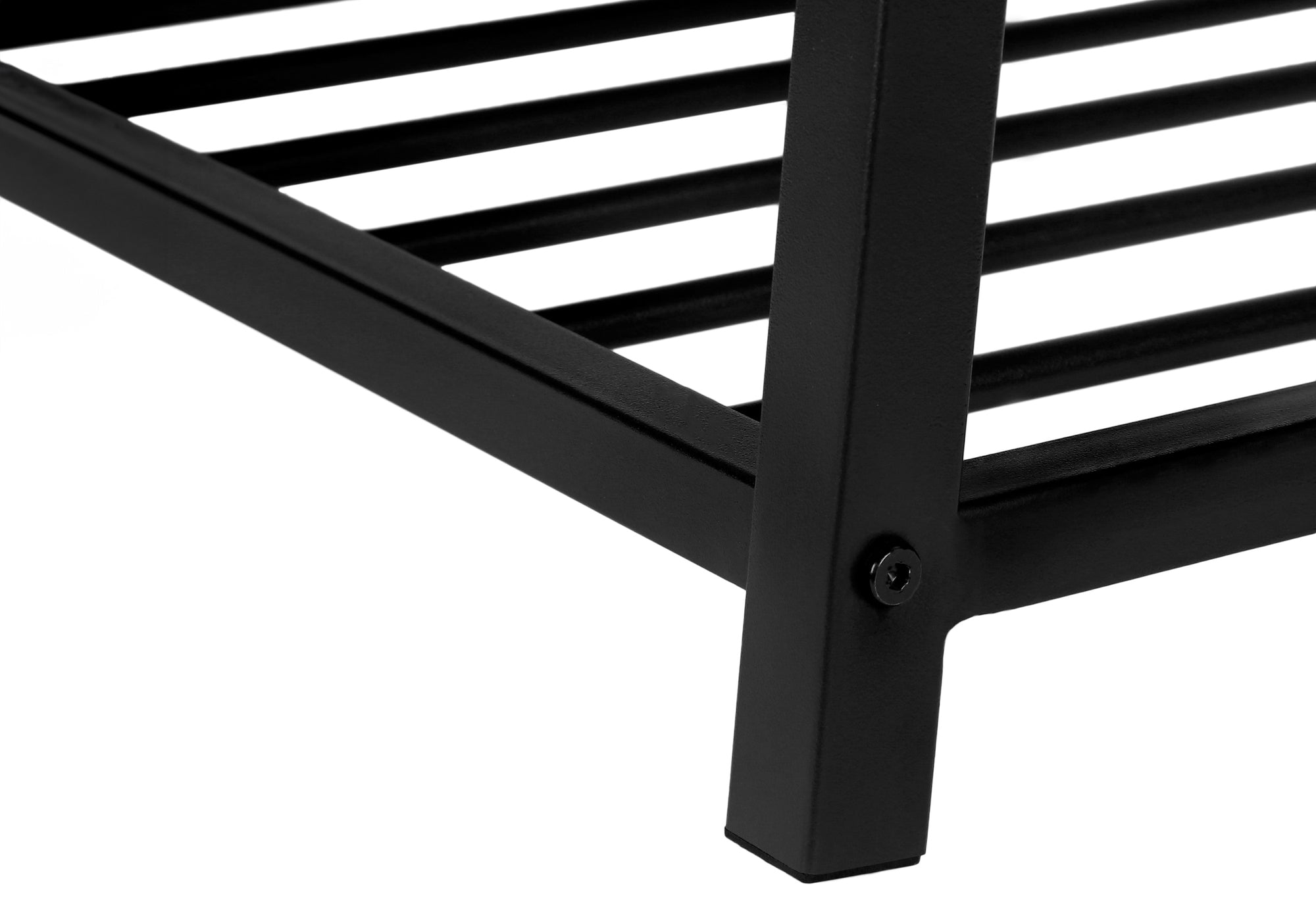 BANC - 42"L / RANGEMENT TAUPE FONCE / METAL NOIR – I 4501.