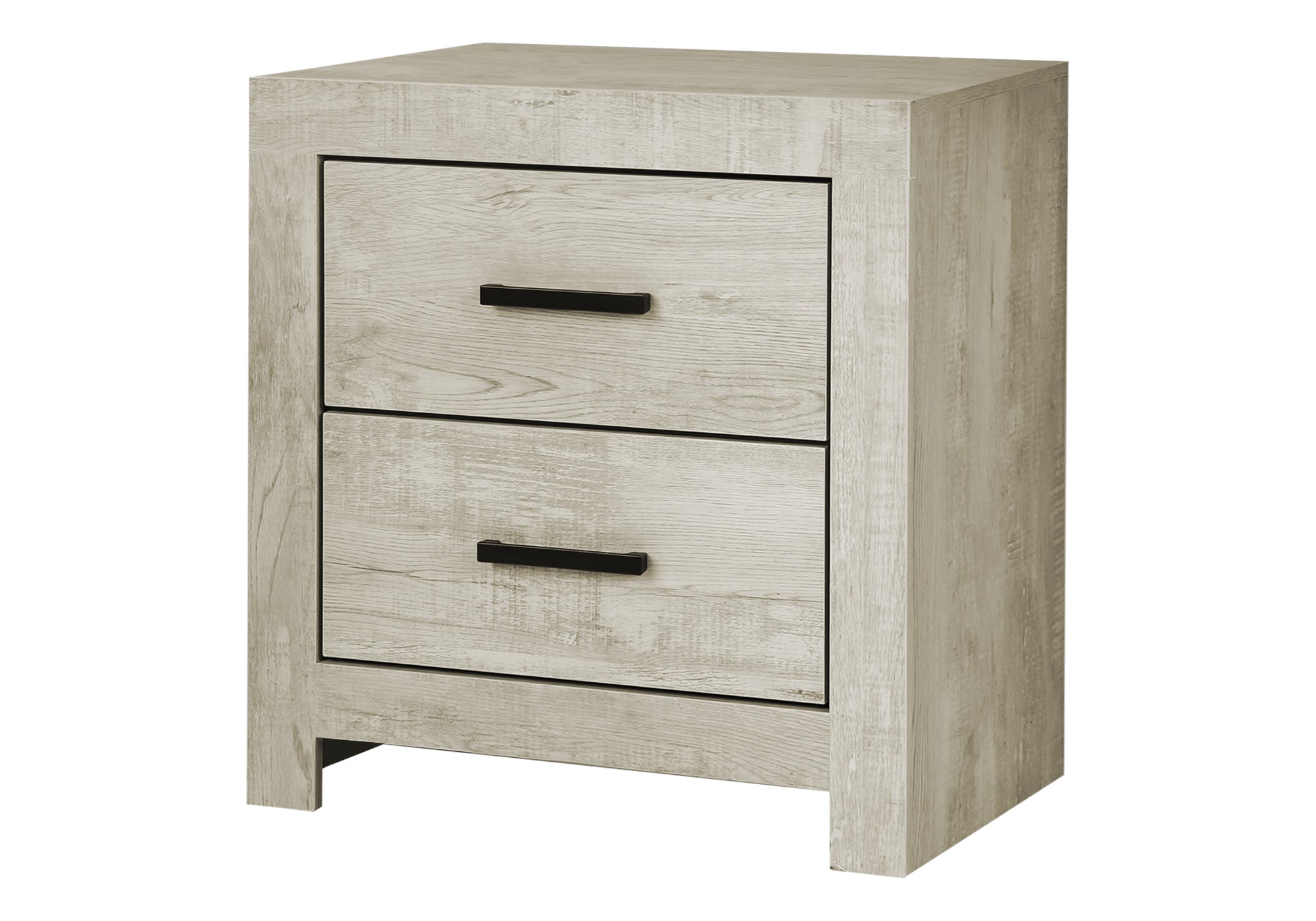 CHAMBRE A COUCHER - TABLE DE CHEVET 2 TIROIRS /CHENE BLANCHI – I 5203