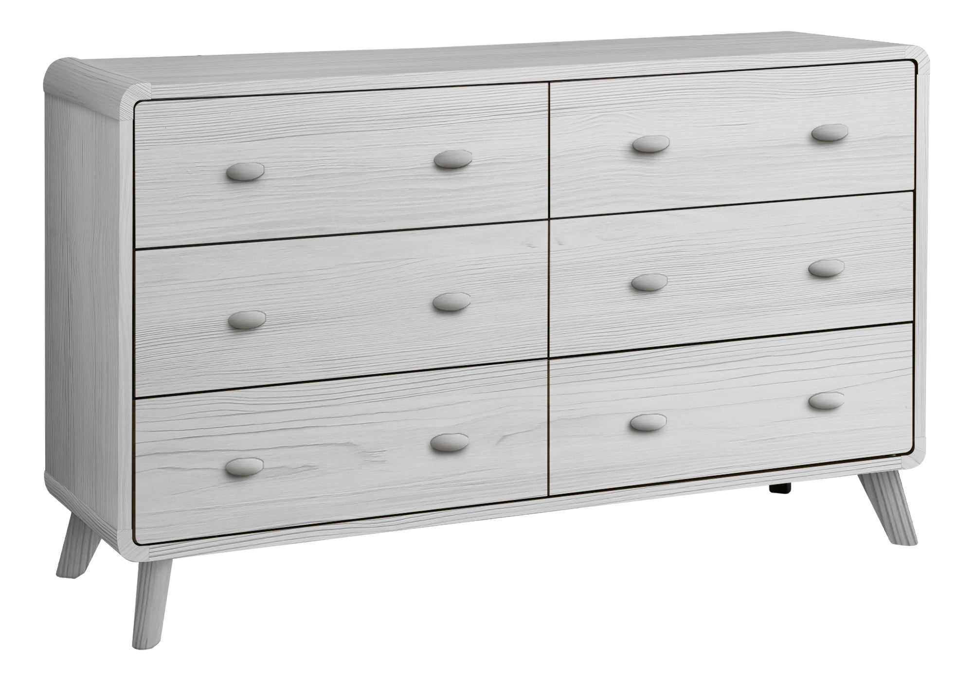 CHAMBRE A COUCHER - COMMODE 6 TIROIRS / CHENE GRIS – I 5236