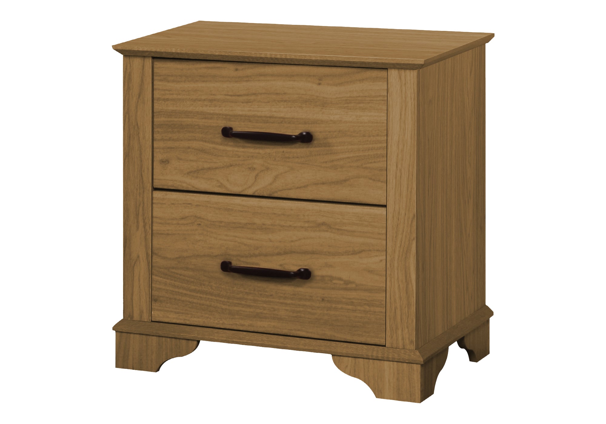 CHAMBRE A COUCHER - TABLE DE CHEVET 2 TIROIRS / FINI CHENE – I 5268