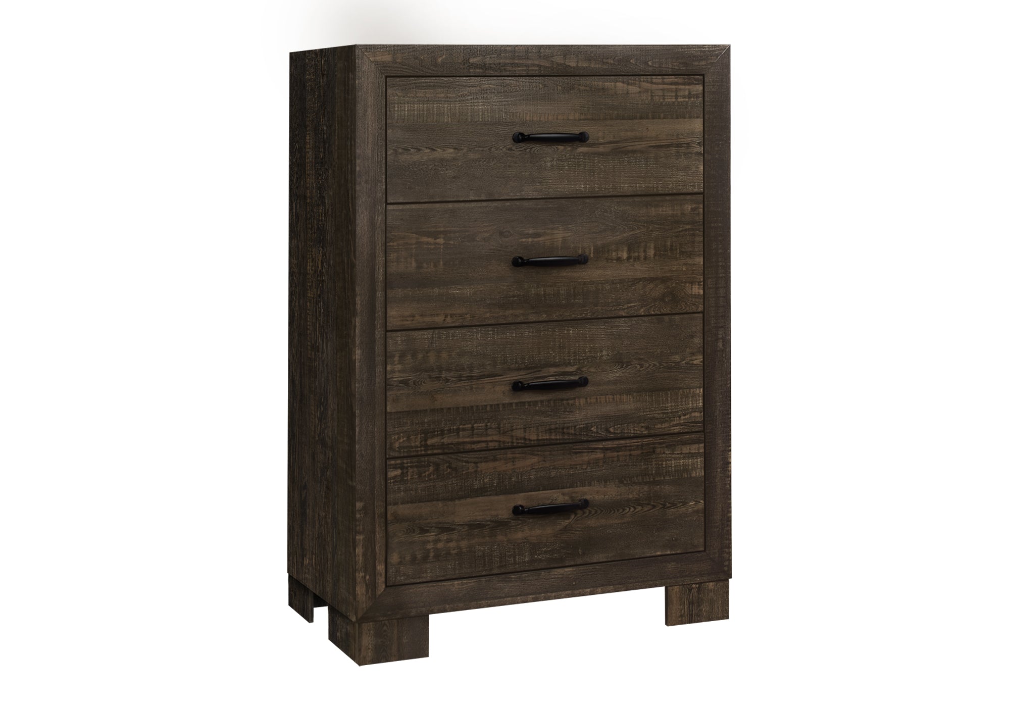 CHAMBRE A COUCHER - COMMODE 4 TIROIRS / CHENE RUSTIQUE – I 5274