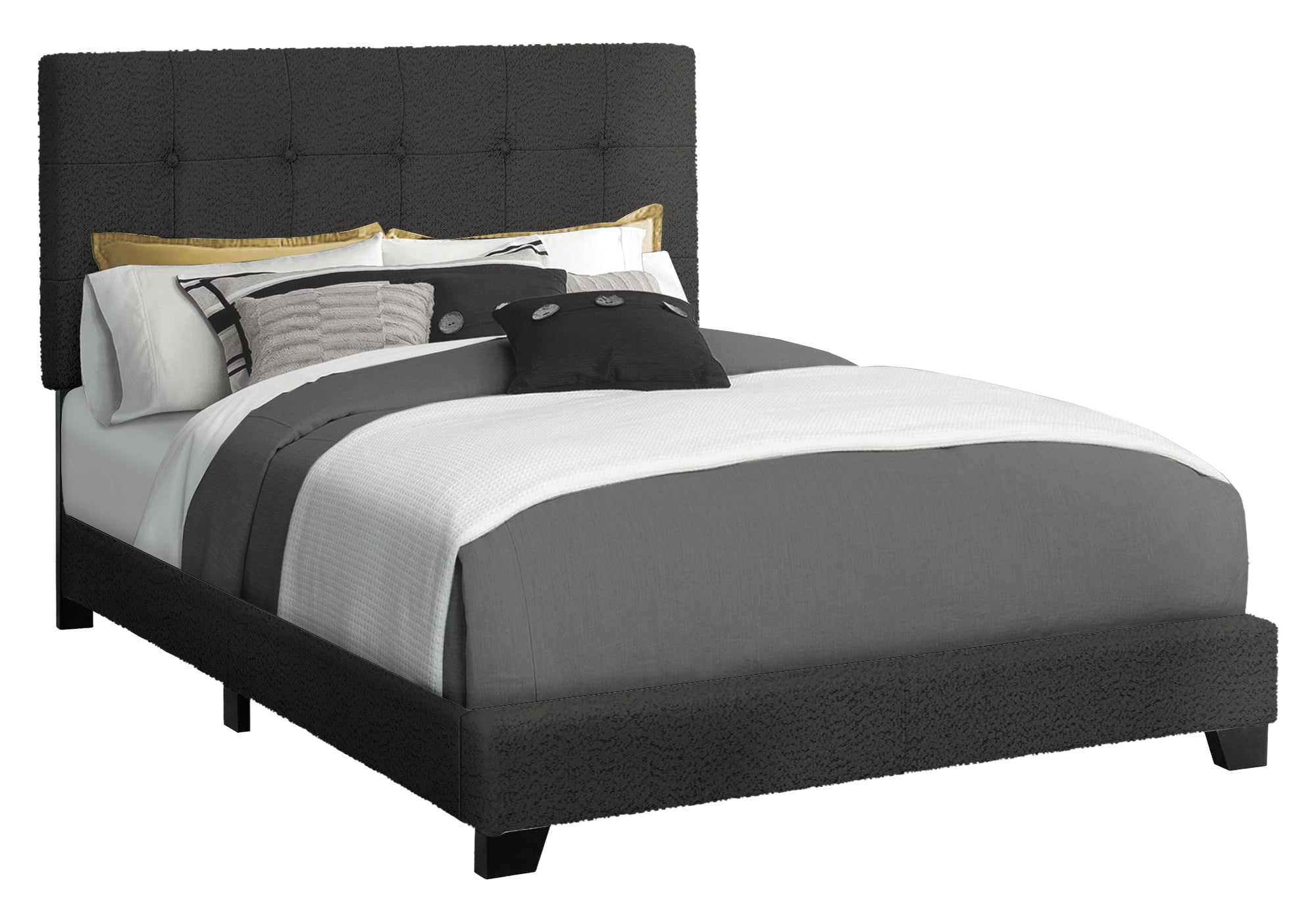 LIT - DOUBLE / TISSU BOUCLE NOIR – I 5805F