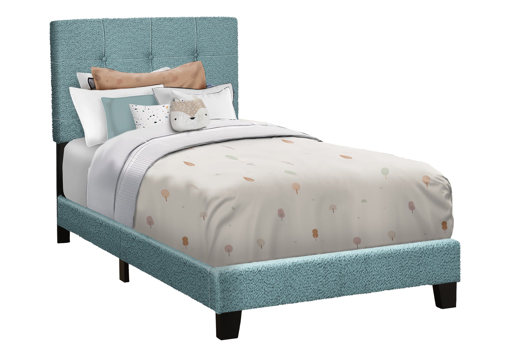 LIT - SIMPLE / TISSU BOUCLE BLEU PALE – I 5806T