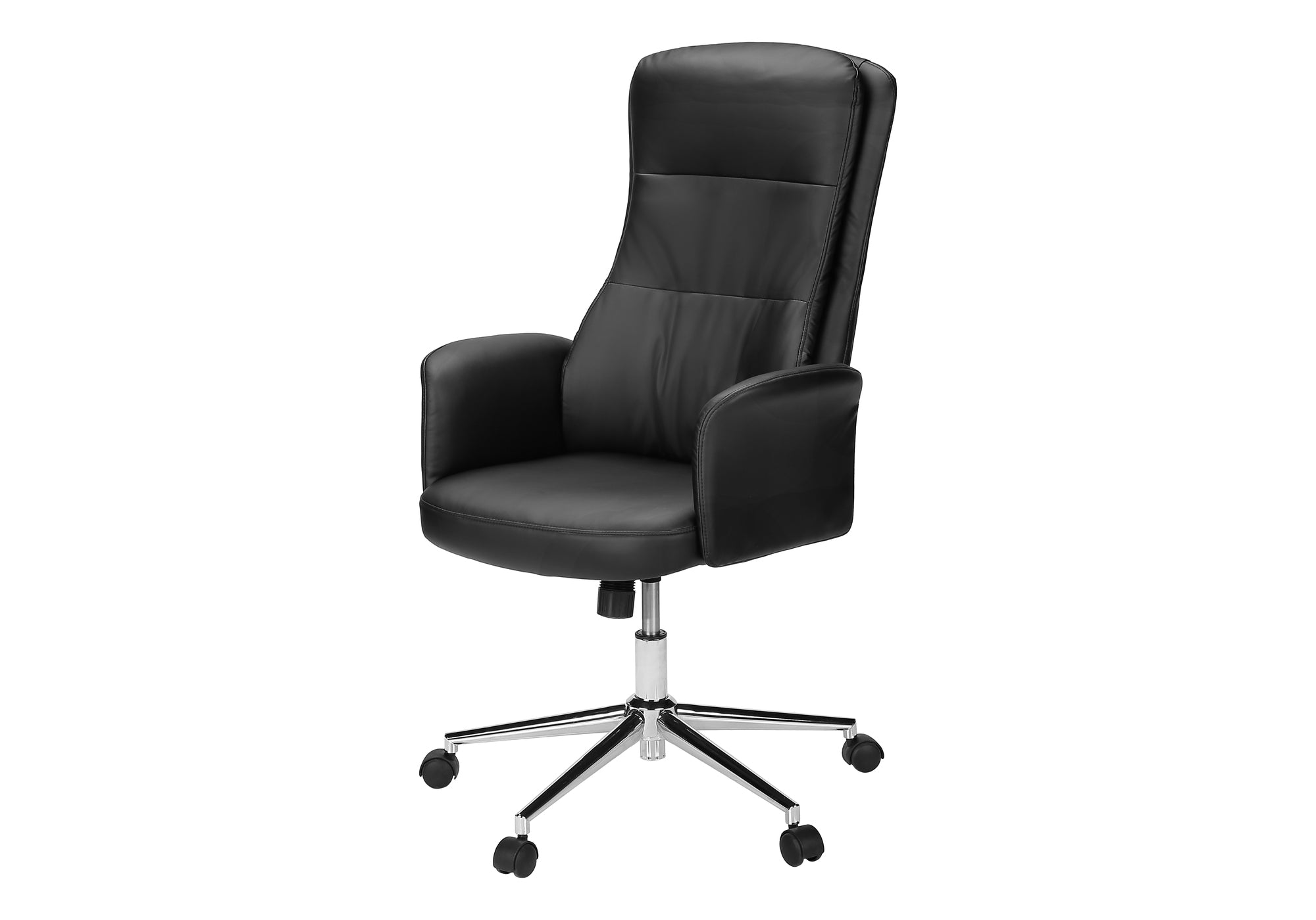 CHAISE DE BUREAU - NOIR SIMILI-CUIR / DOSSIER EXECUTIF – I 7323