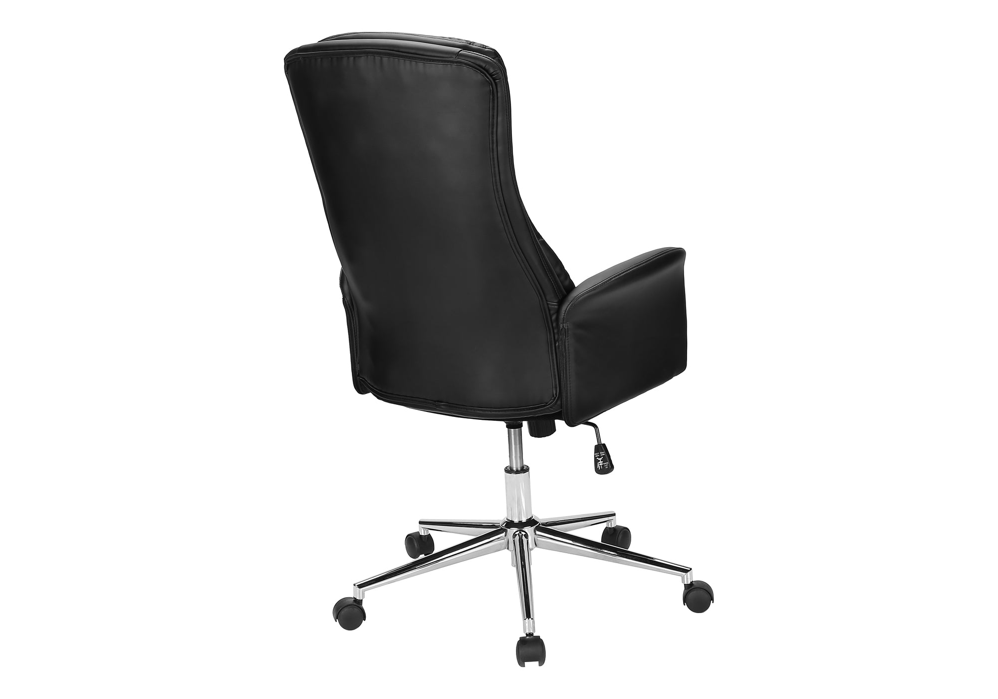 CHAISE DE BUREAU - NOIR SIMILI-CUIR / DOSSIER EXECUTIF – I 7323