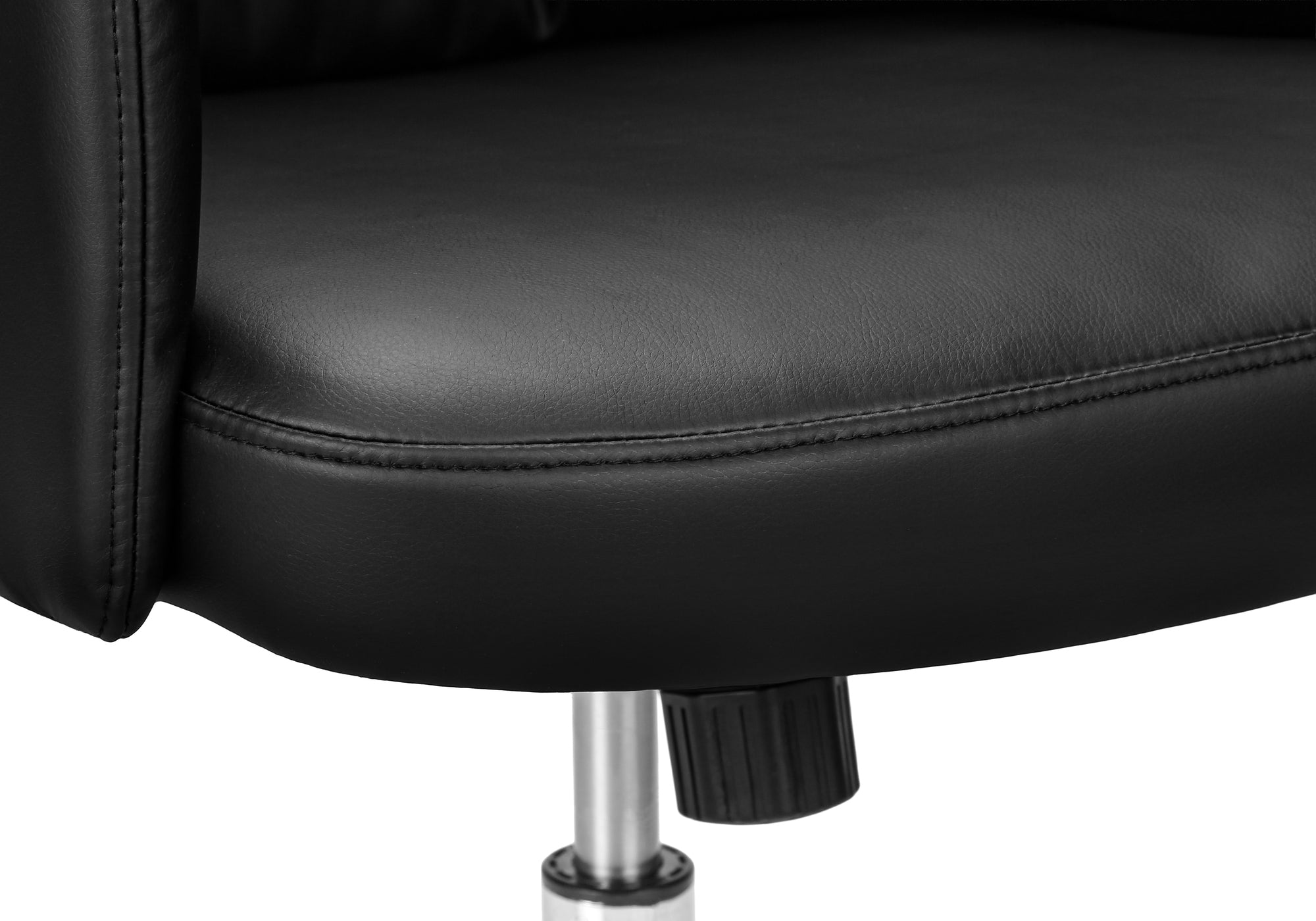 CHAISE DE BUREAU - NOIR SIMILI-CUIR / DOSSIER EXECUTIF – I 7323