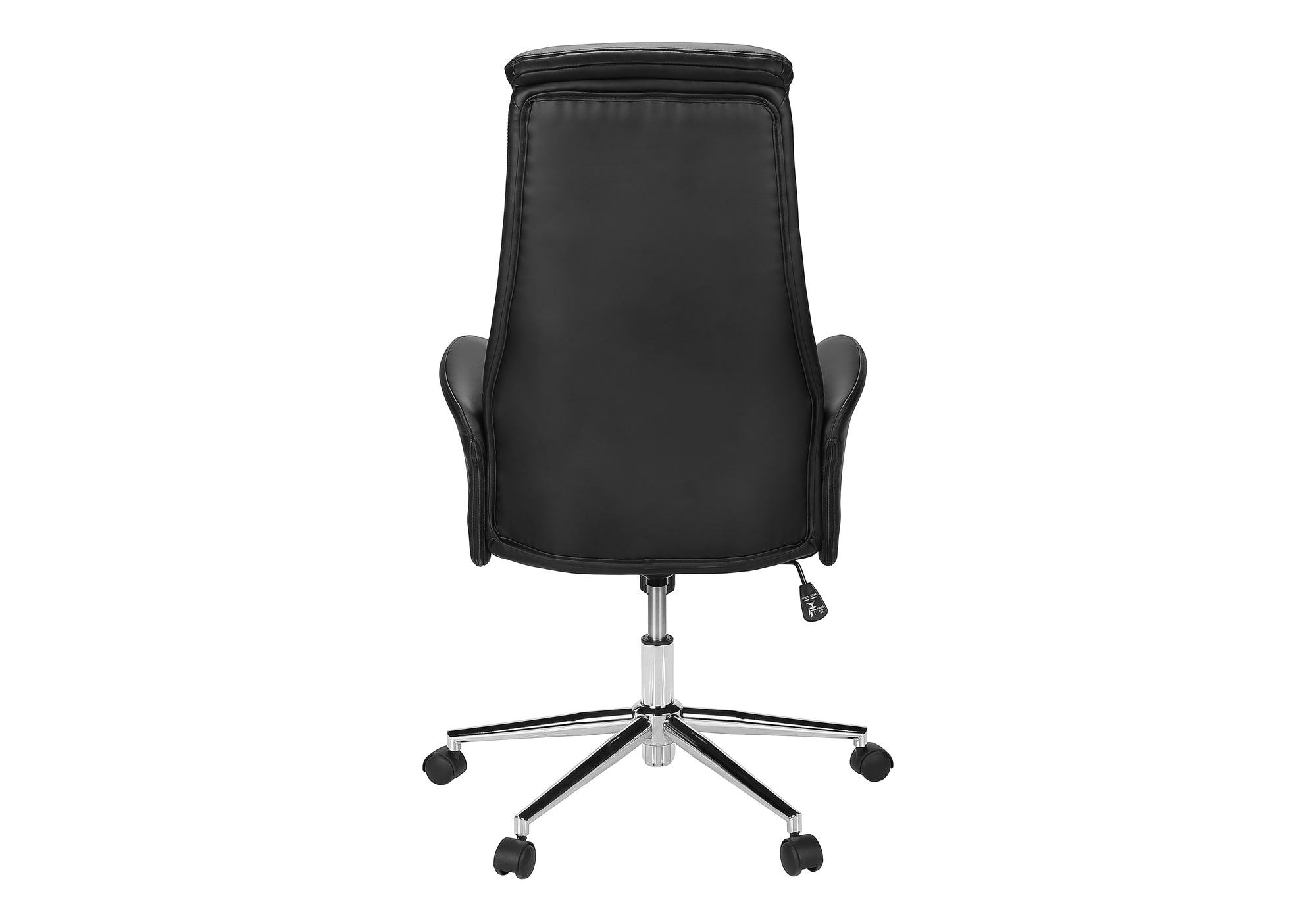 CHAISE DE BUREAU - NOIR SIMILI-CUIR / DOSSIER EXECUTIF – I 7344