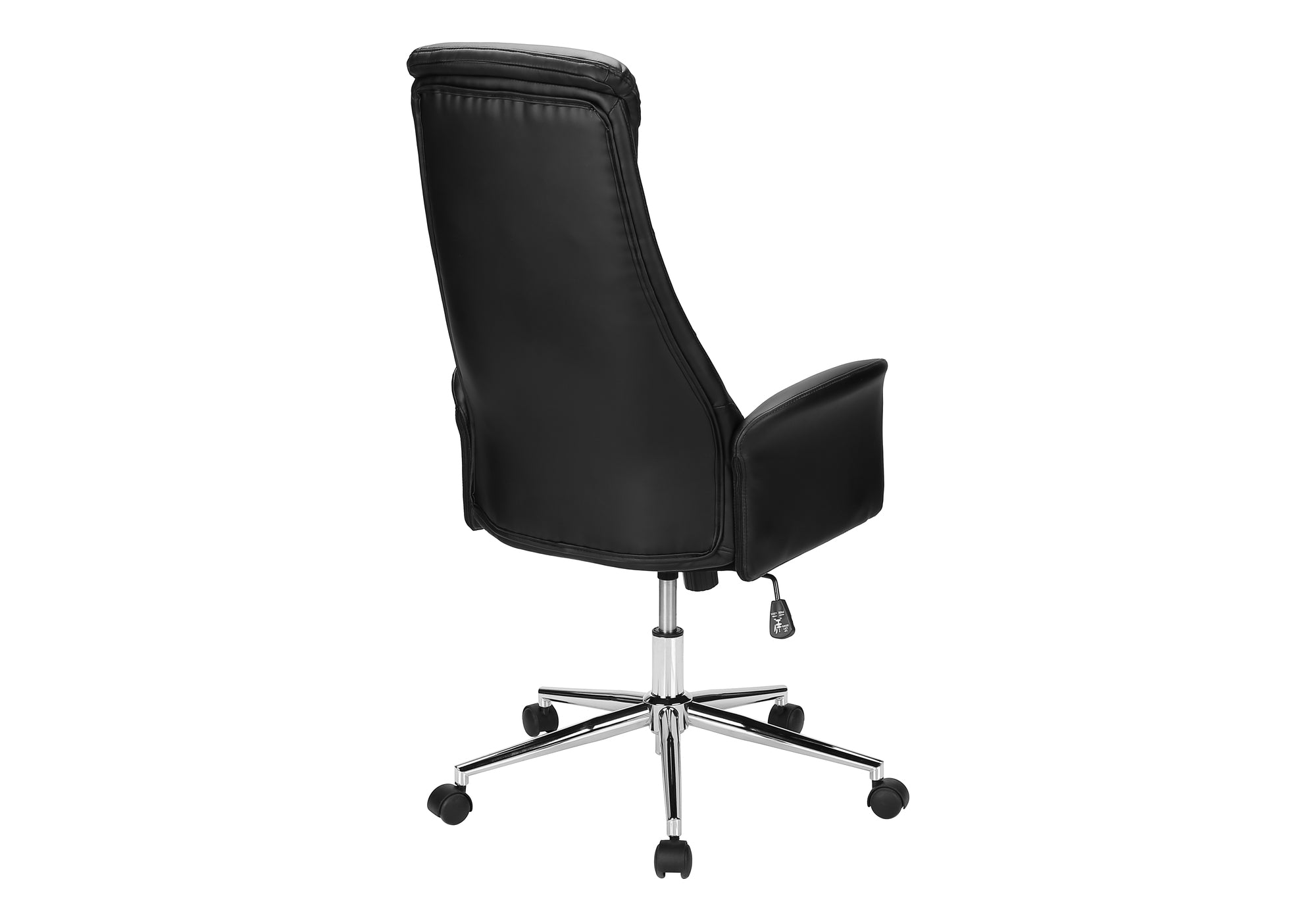 CHAISE DE BUREAU - NOIR SIMILI-CUIR / DOSSIER EXECUTIF – I 7344