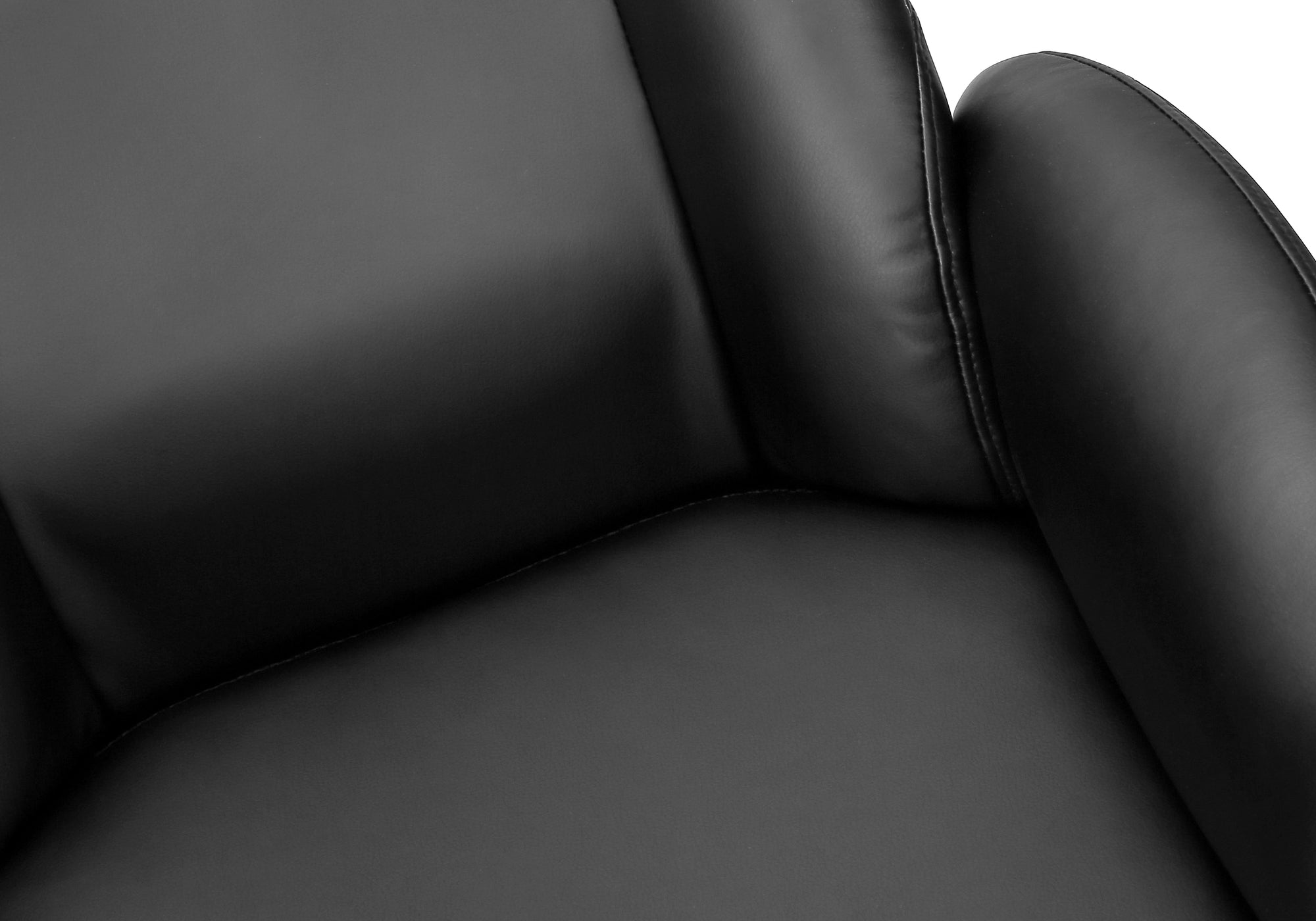CHAISE DE BUREAU - NOIR SIMILI-CUIR / DOSSIER EXECUTIF – I 7344