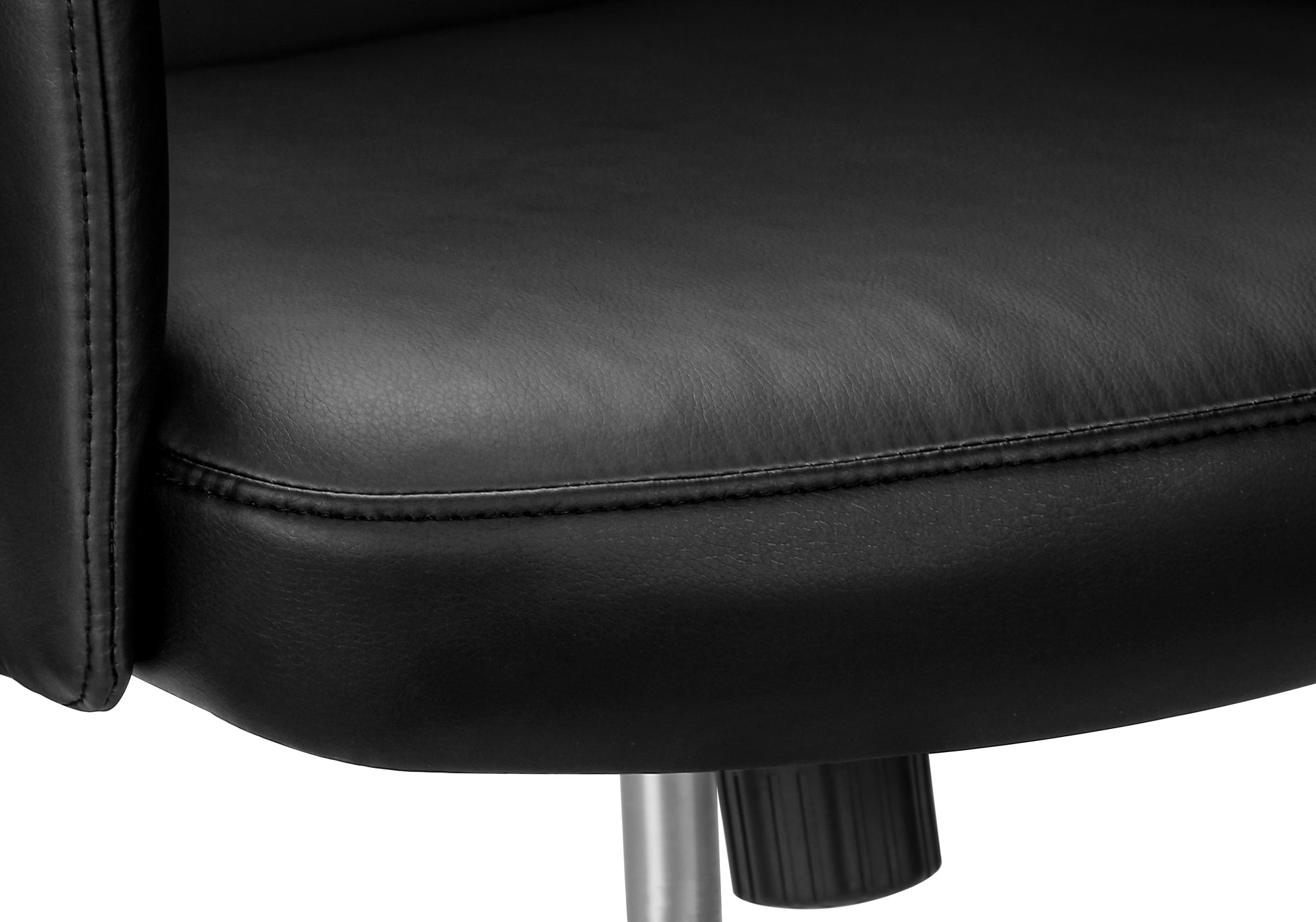 CHAISE DE BUREAU - NOIR SIMILI-CUIR / DOSSIER EXECUTIF – I 7344