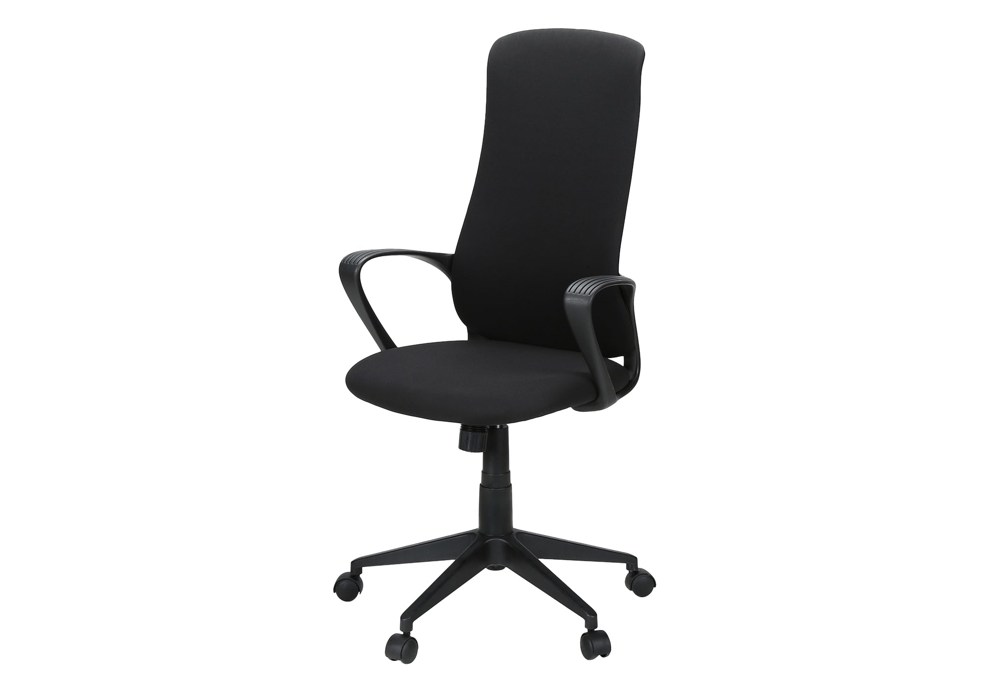 CHAISE DE BUREAU - NOIR / TISSU NOIR / DOSSIER EXECUTIF – I 7354