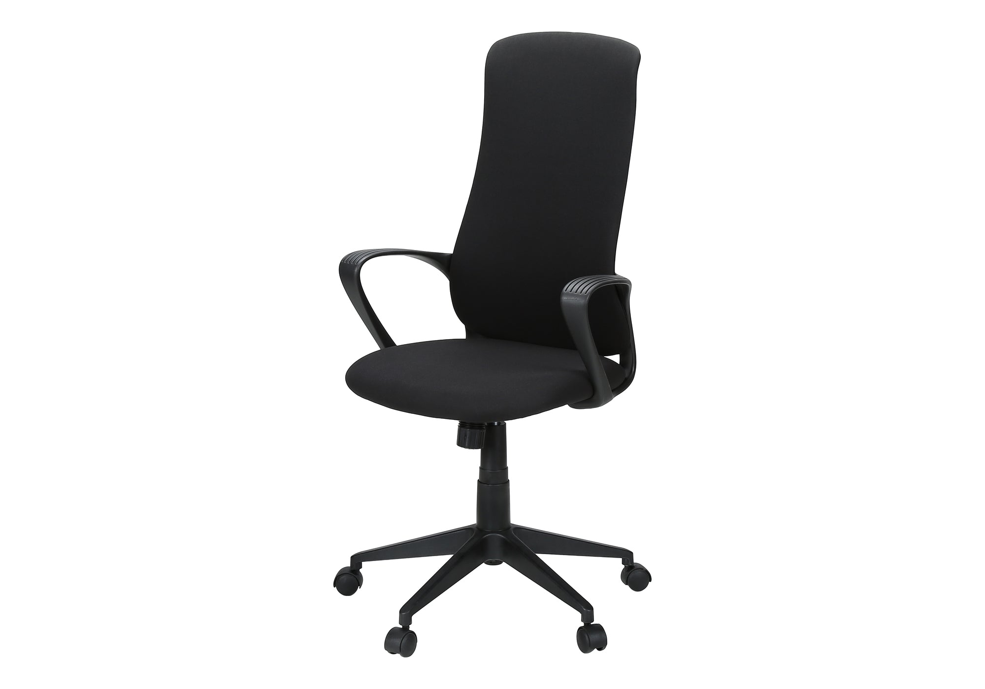 CHAISE DE BUREAU - NOIR / TISSU NOIR / DOSSIER EXECUTIF – I 7354