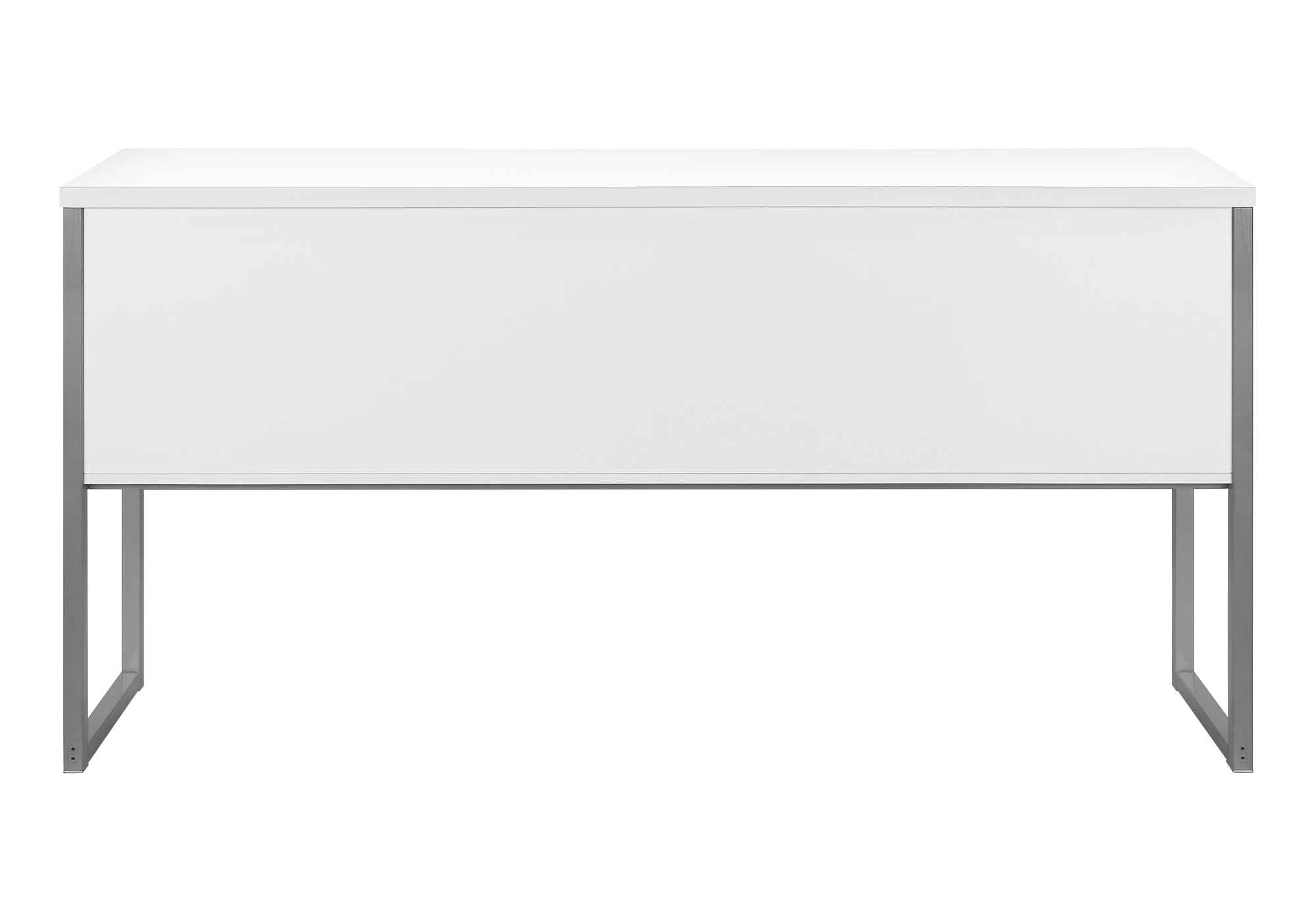 HUCHE DE BUREAU - 72"L BLANC / ARGENT QUALITE COMMERCIALE – I 7728