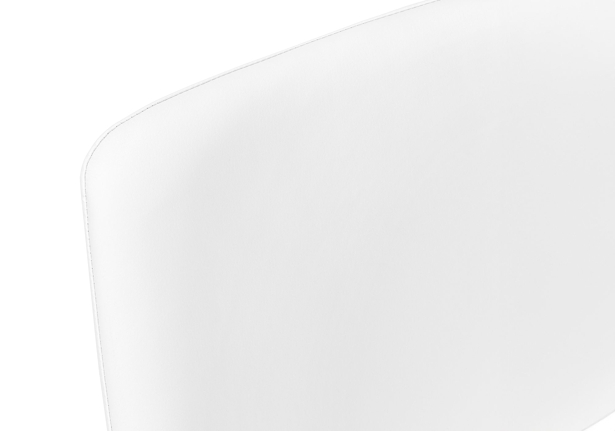 TABOURET DE BAR - 40"H / SIMILI-CUIR BLANC / METAL BLANC – I 7750