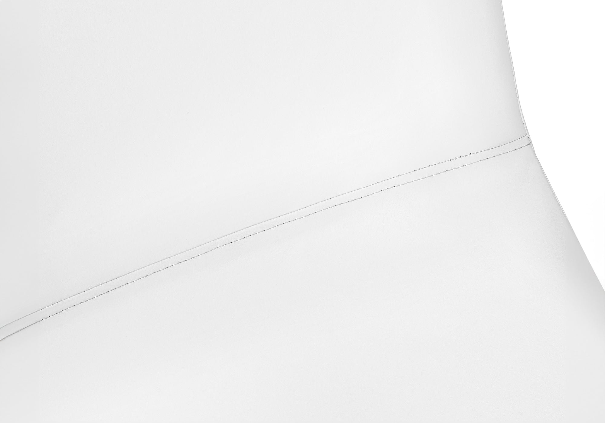 TABOURET DE BAR - 40"H / SIMILI-CUIR BLANC / METAL BLANC – I 7750