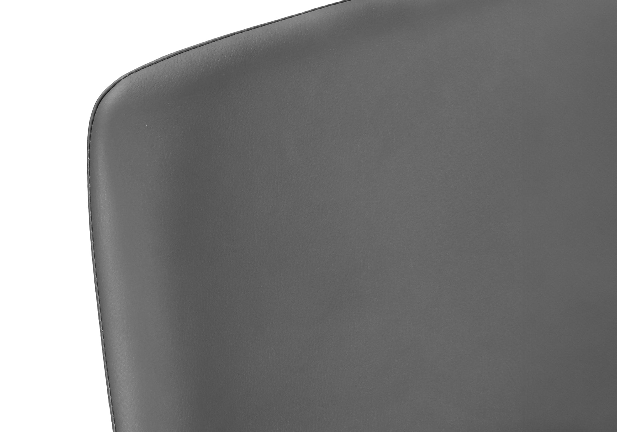 TABOURET DE BAR - 40"H / SIMILI-CUIR GRIS / METAL NOIR – I 7752