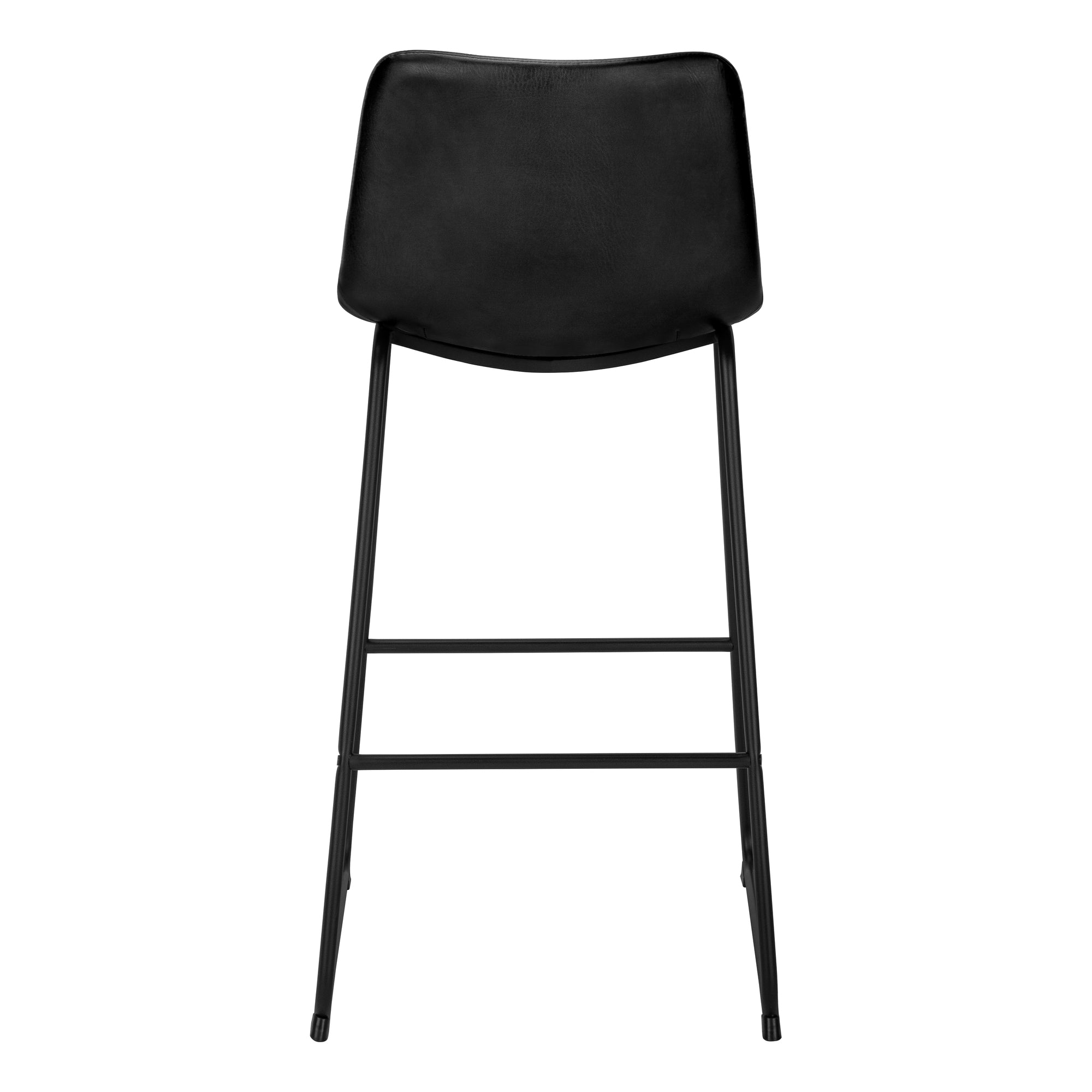TABOURET DE BAR - 40"H / SIMILI-CUIR NOIR / METAL NOIR – I 7754
