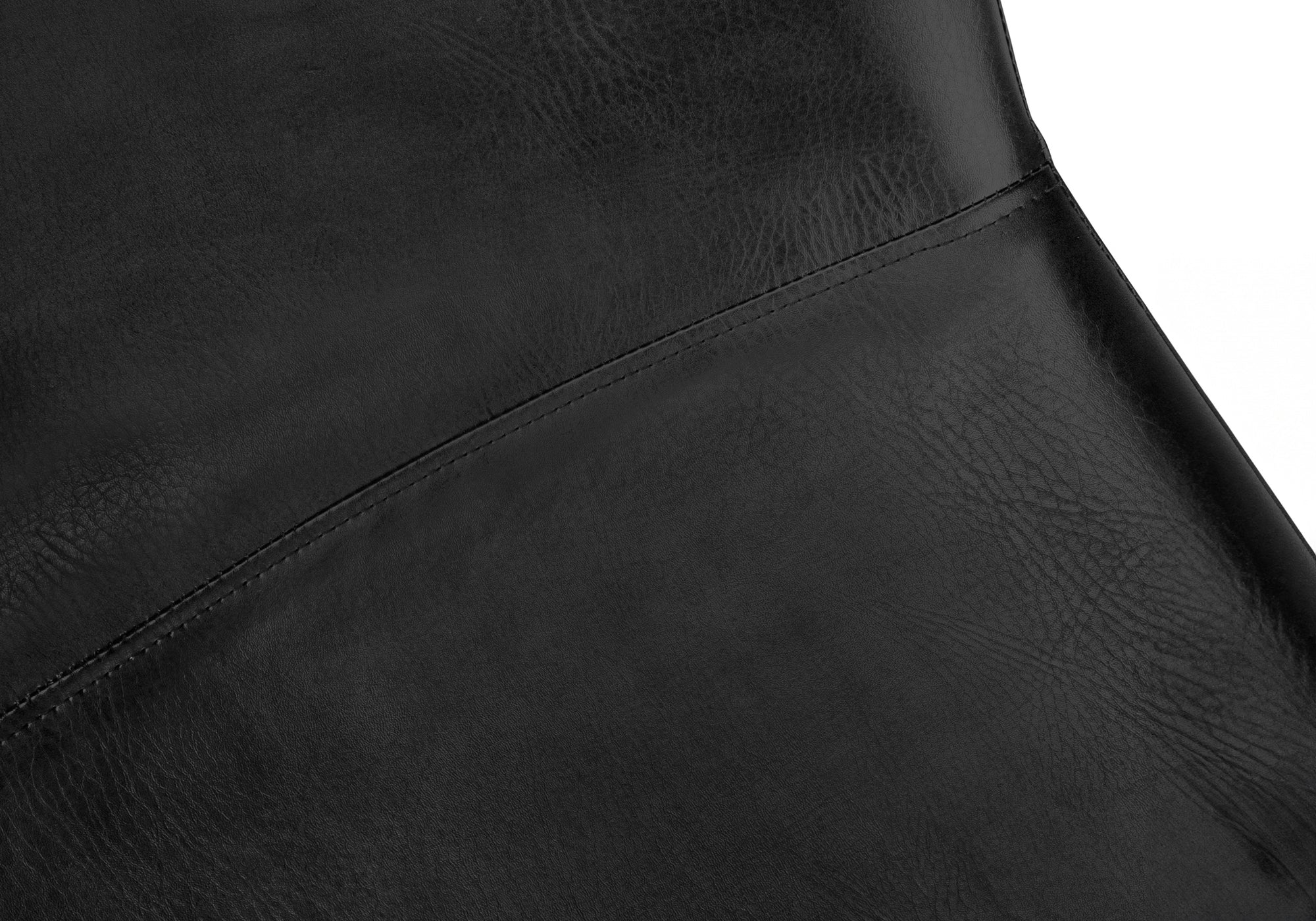 TABOURET DE BAR - 40"H / SIMILI-CUIR NOIR / METAL NOIR – I 7754