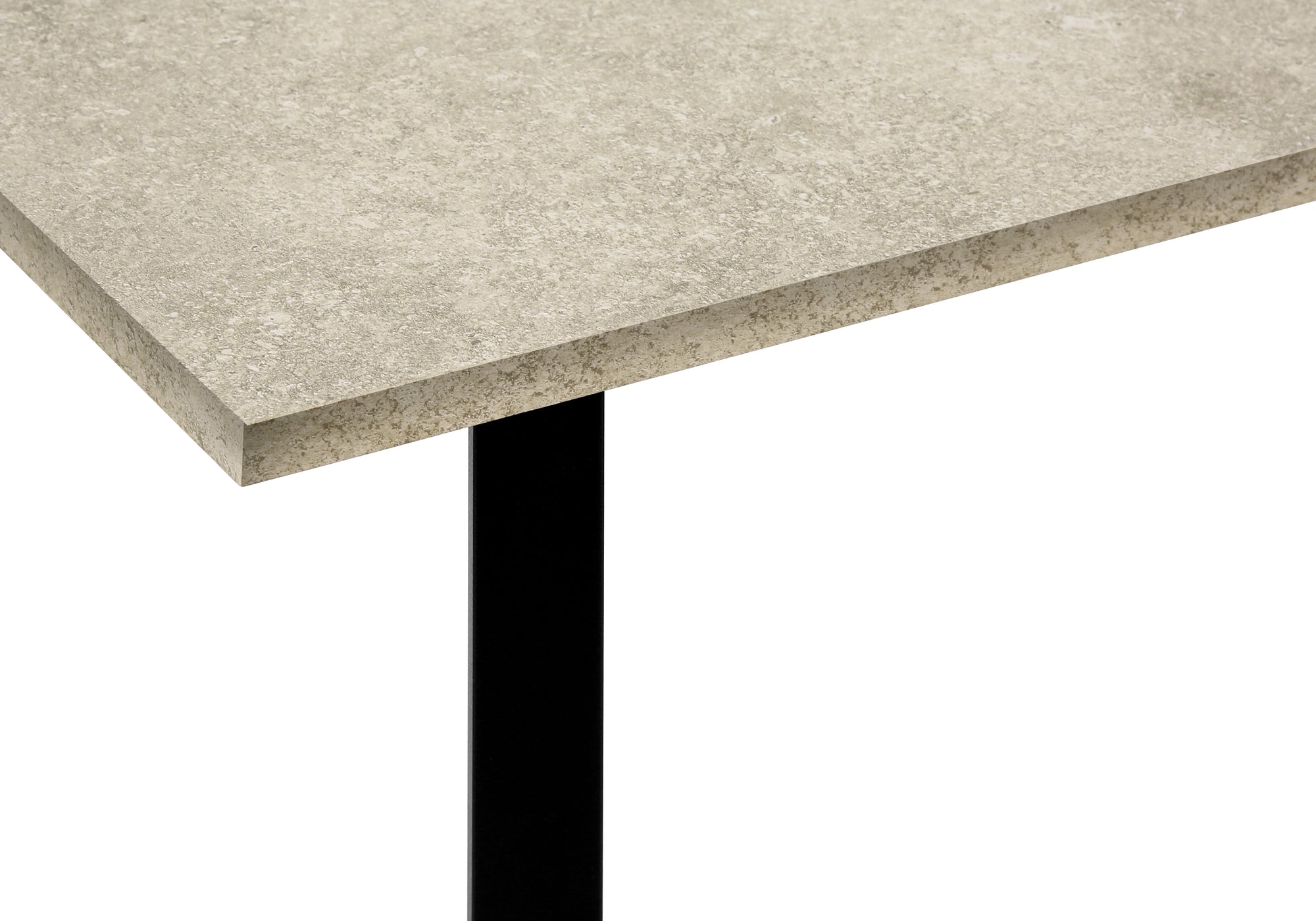 ENS DE TABLES - 3PCS / PIERRE CREME / METAL NOIR – I 7974P