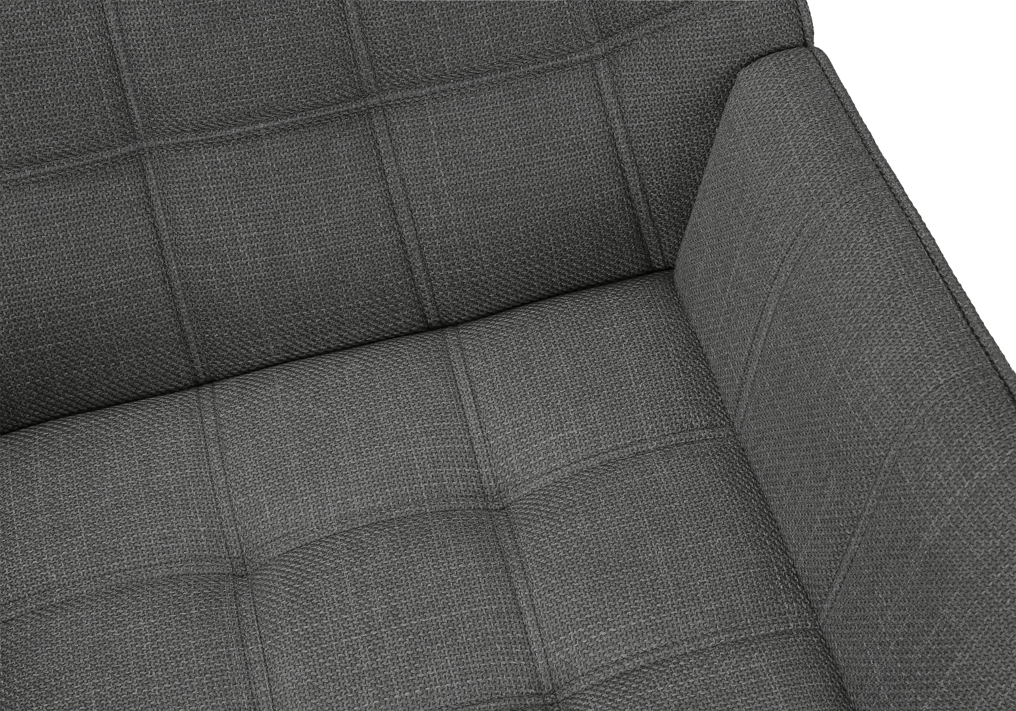 CHAISE D'APPOINT - 33"H / TISSU GRIS CLAIR – I 8005