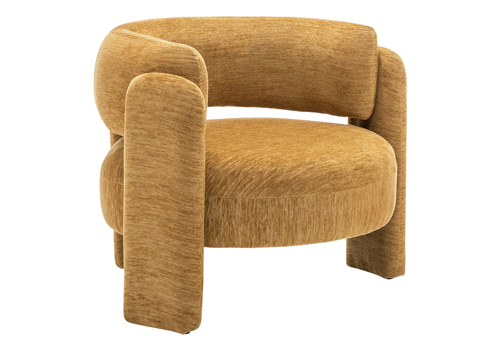 CHAISE D'APPOINT - 29"H / TISSU OR – I 8015