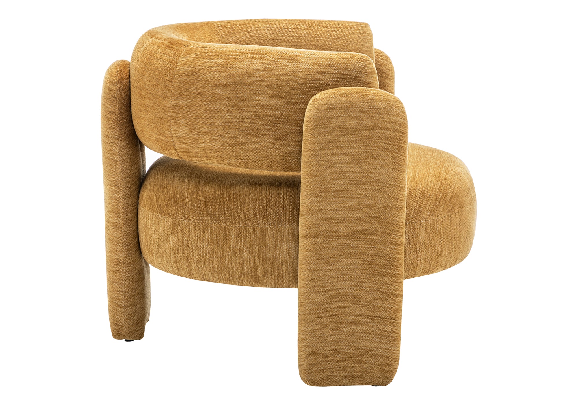 CHAISE D'APPOINT - 29"H / TISSU OR – I 8015
