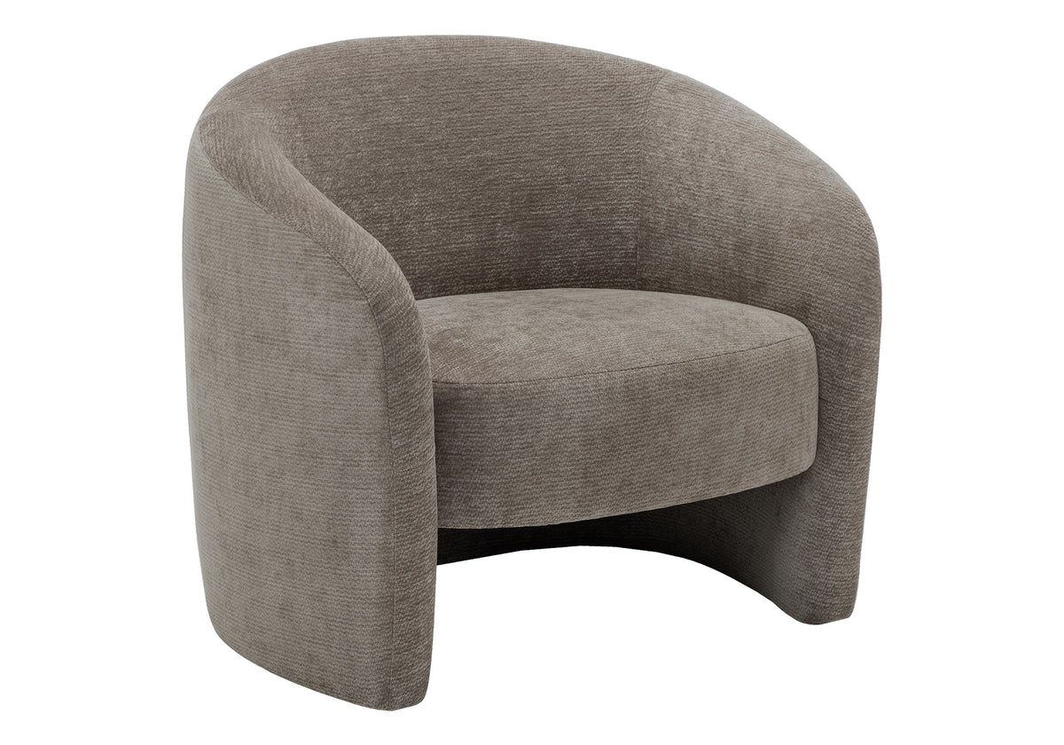 CHAISE D'APPOINT - 29"H / TISSU BRUN PALE – I 8025