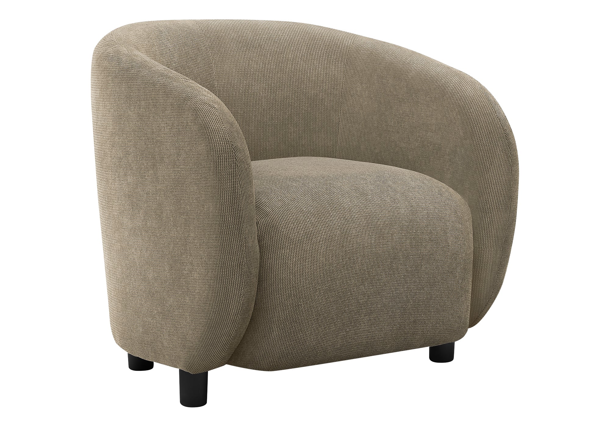 CHAISE D'APPOINT - 30"H / TISSU BRUN CLAIR - I 8064