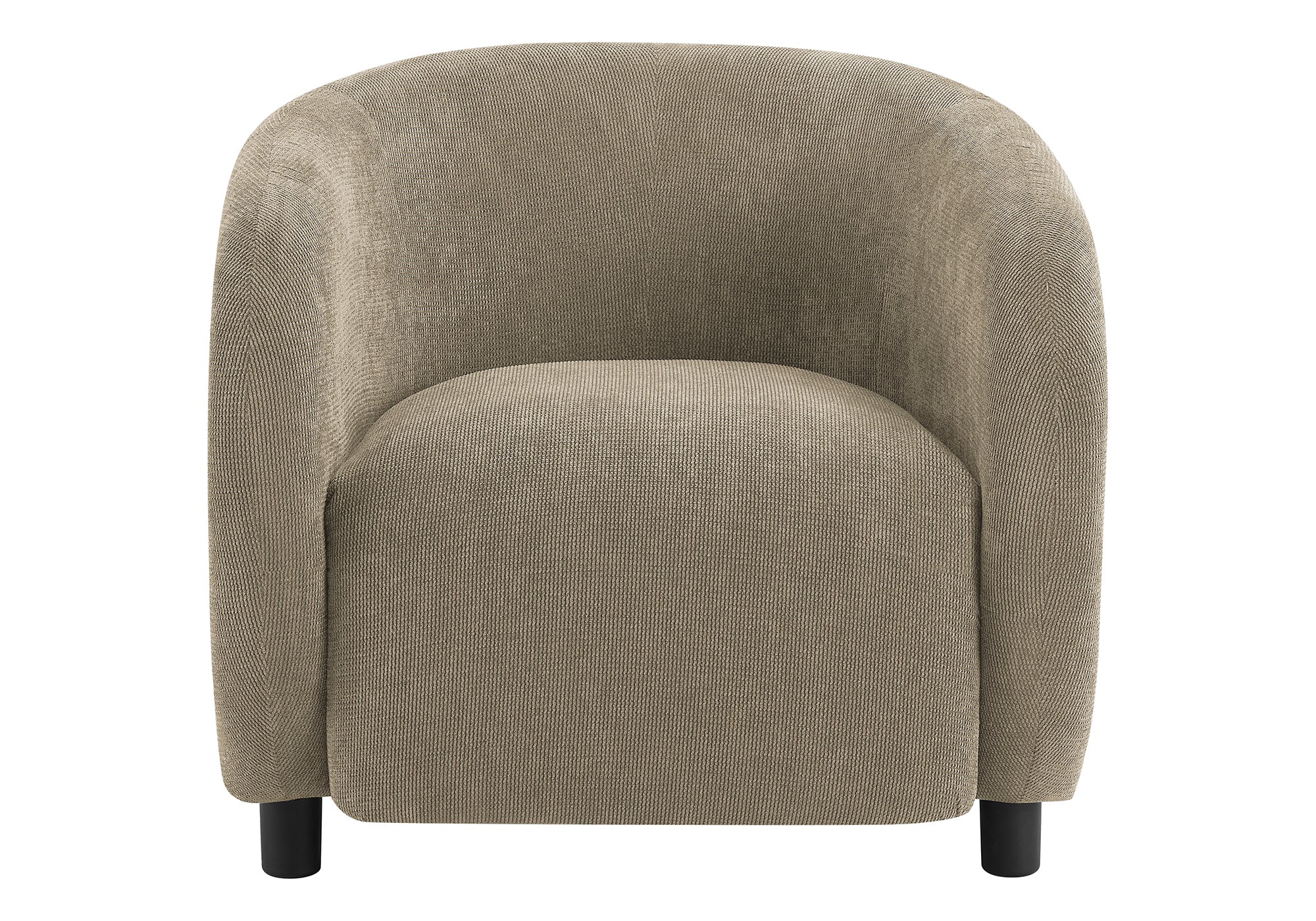 CHAISE D'APPOINT - 30"H / TISSU BRUN CLAIR - I 8064