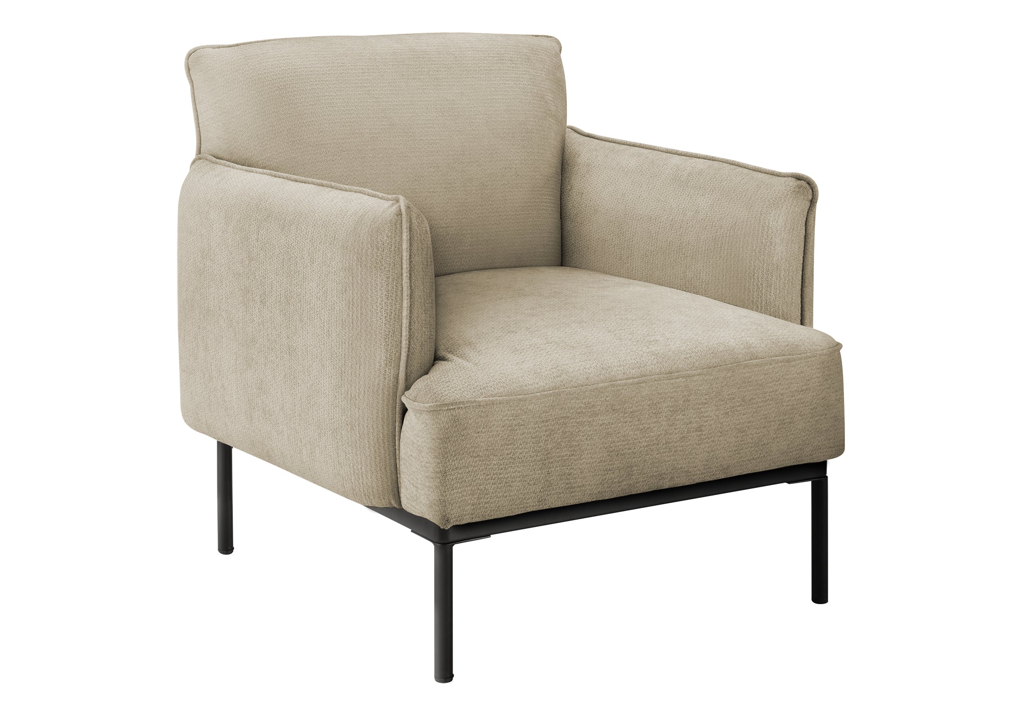 CHAISE D'APPOINT - 33"H / TISSU BEIGE – I 8081