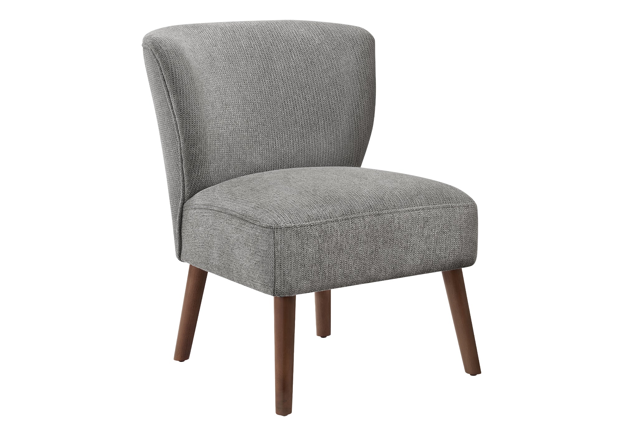 CHAISE D'APPOINT - 33"H / TISSU GRIS CLAIR – I 8085