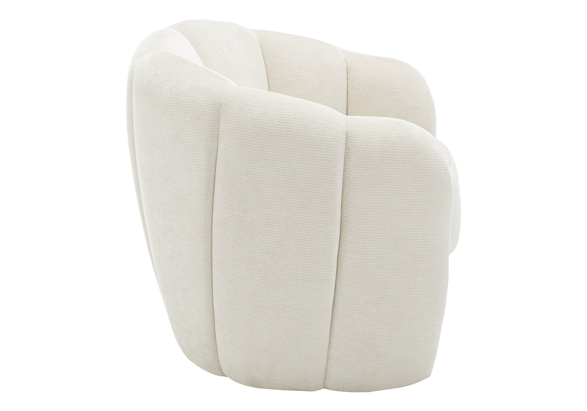 CHAISE D'APPOINT - 29"H / TISSU CREME – I 8110