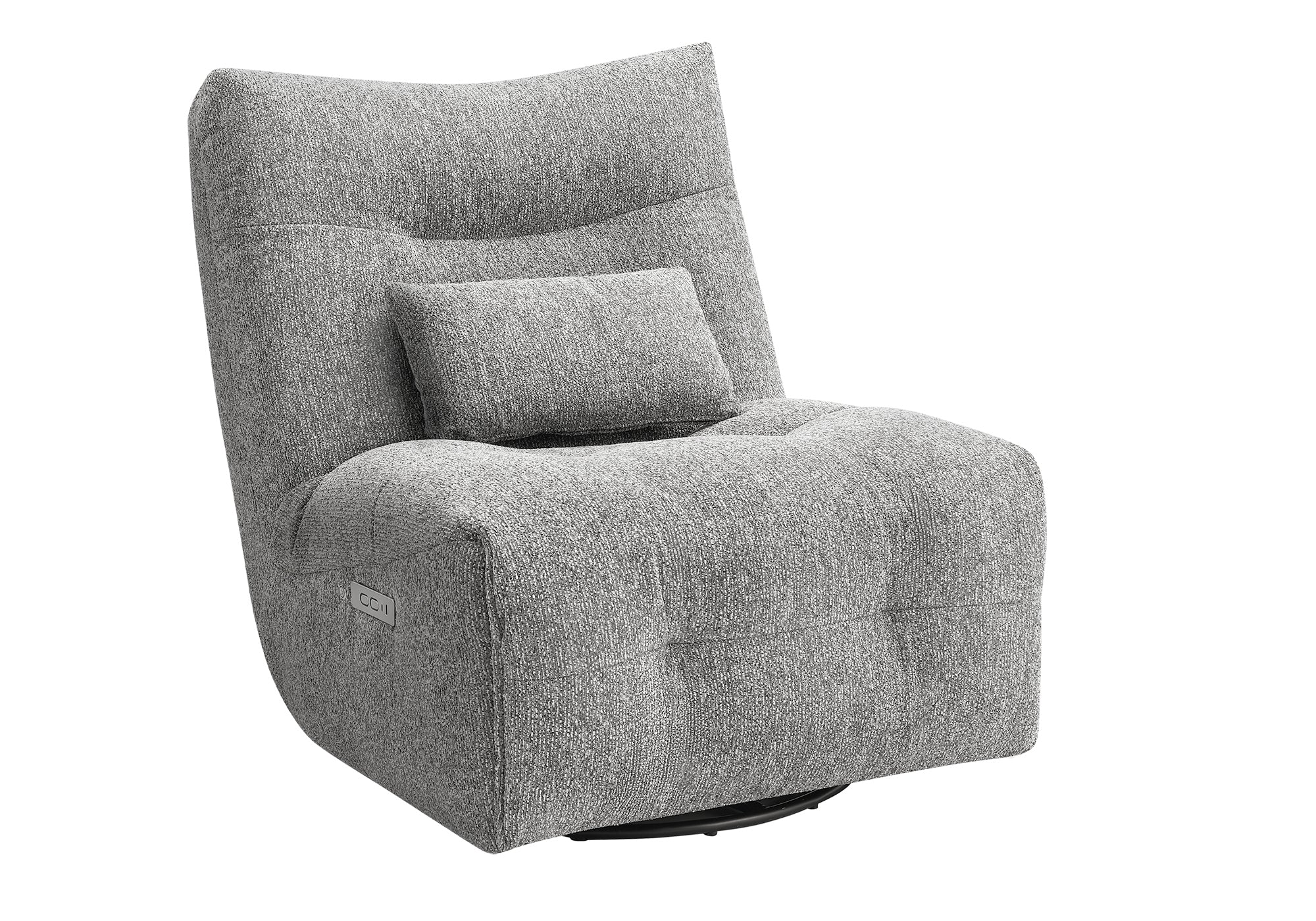 FAUTEUIL INCLINABLE - MASSAGE MOTO. / PIVOTANT / GRIS CLAIR – I 8186