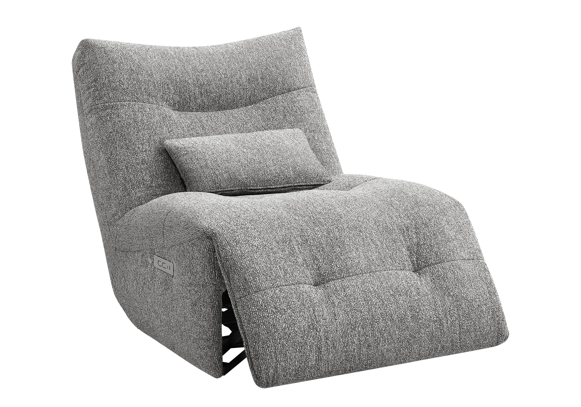 FAUTEUIL INCLINABLE - MASSAGE MOTO. / PIVOTANT / GRIS CLAIR – I 8186