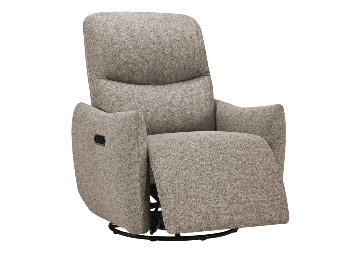 FAUTEUIL INCLINABLE - PIVOTANT MOTO. / USB BRUN LUMOS #31 – I 8402