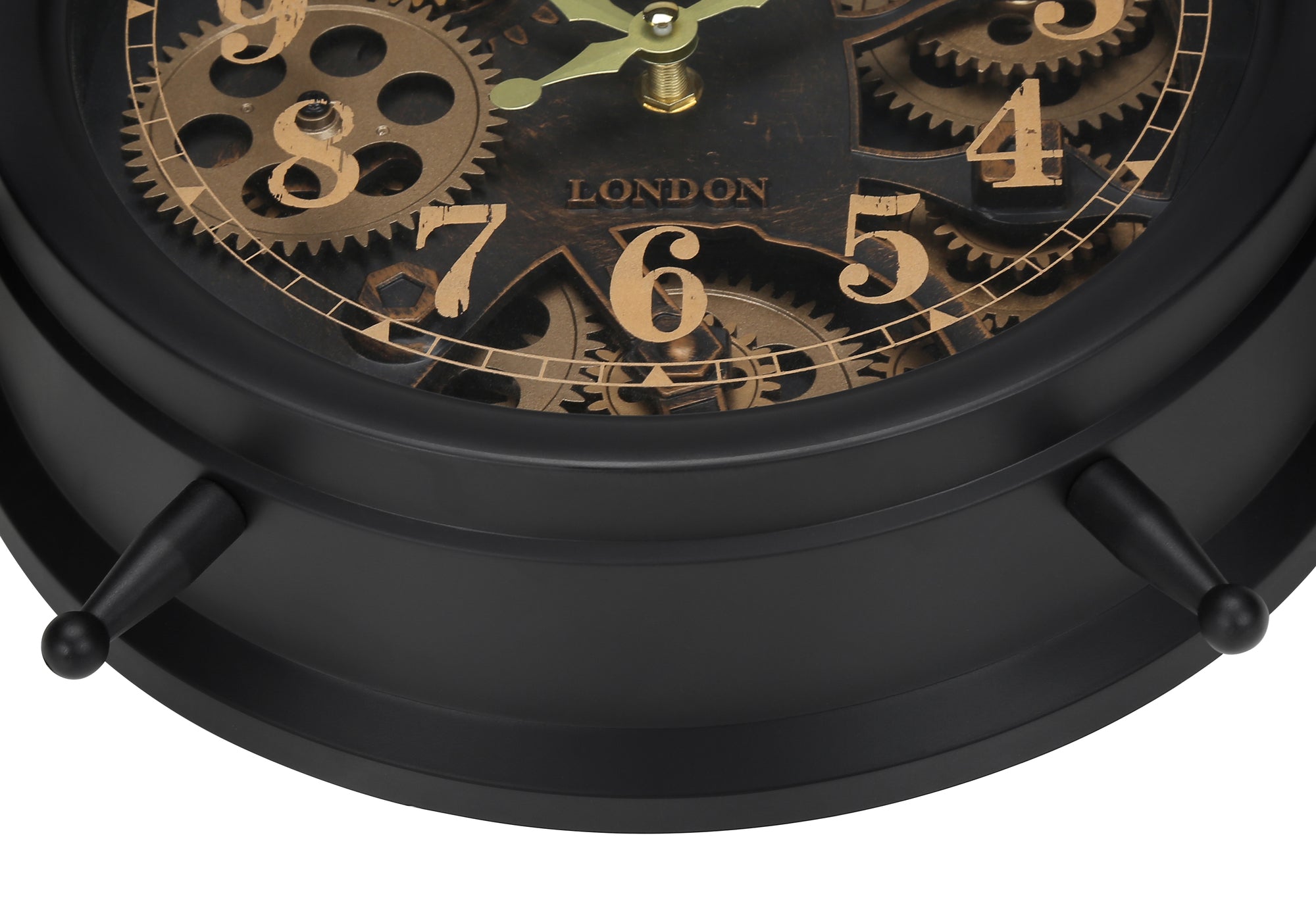HORLOGE - DESSUS DE TABLE MECANISME D'ENGRENAGE / BRUN – I 9014