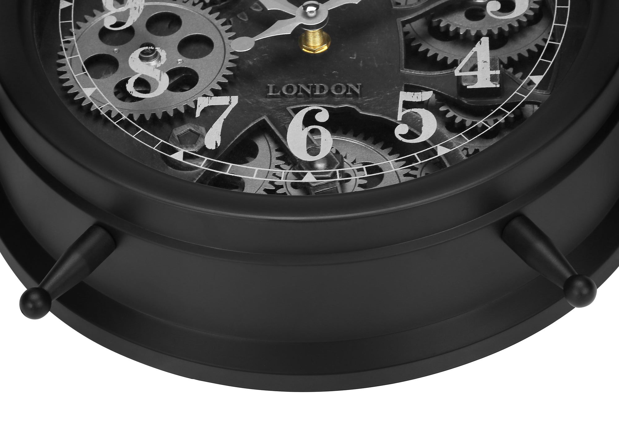 HORLOGE - DESSUS DE TABLE MECANISME D'ENGRENAGE / NOIR – I 9015