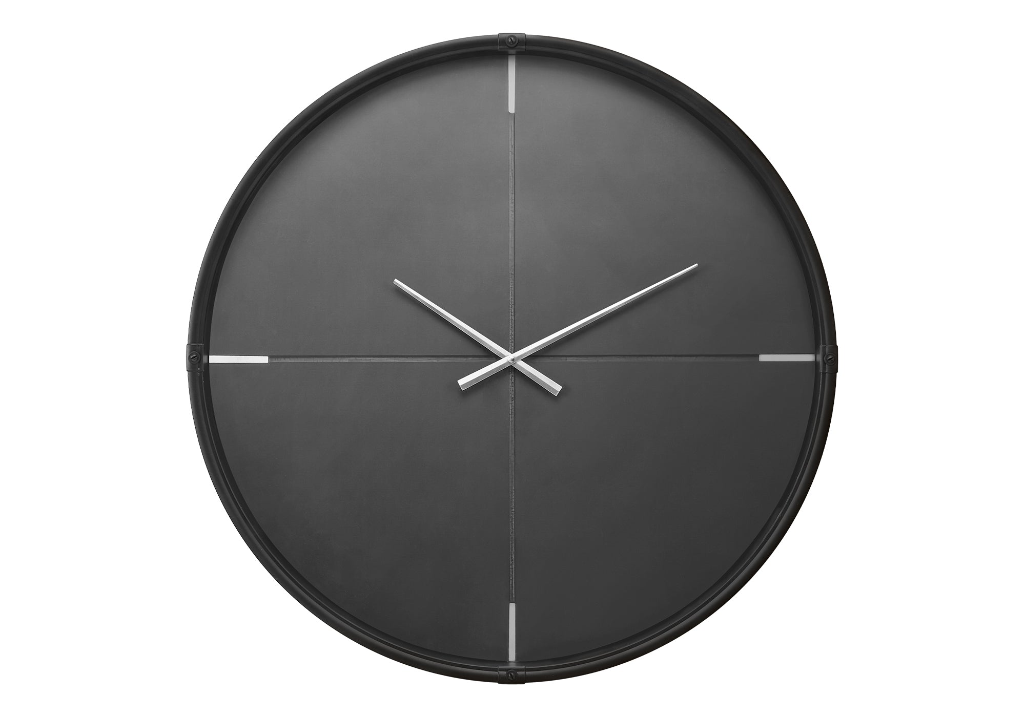 HORLOGE - 30" DIA. MURALE /  NOIR – I 9035