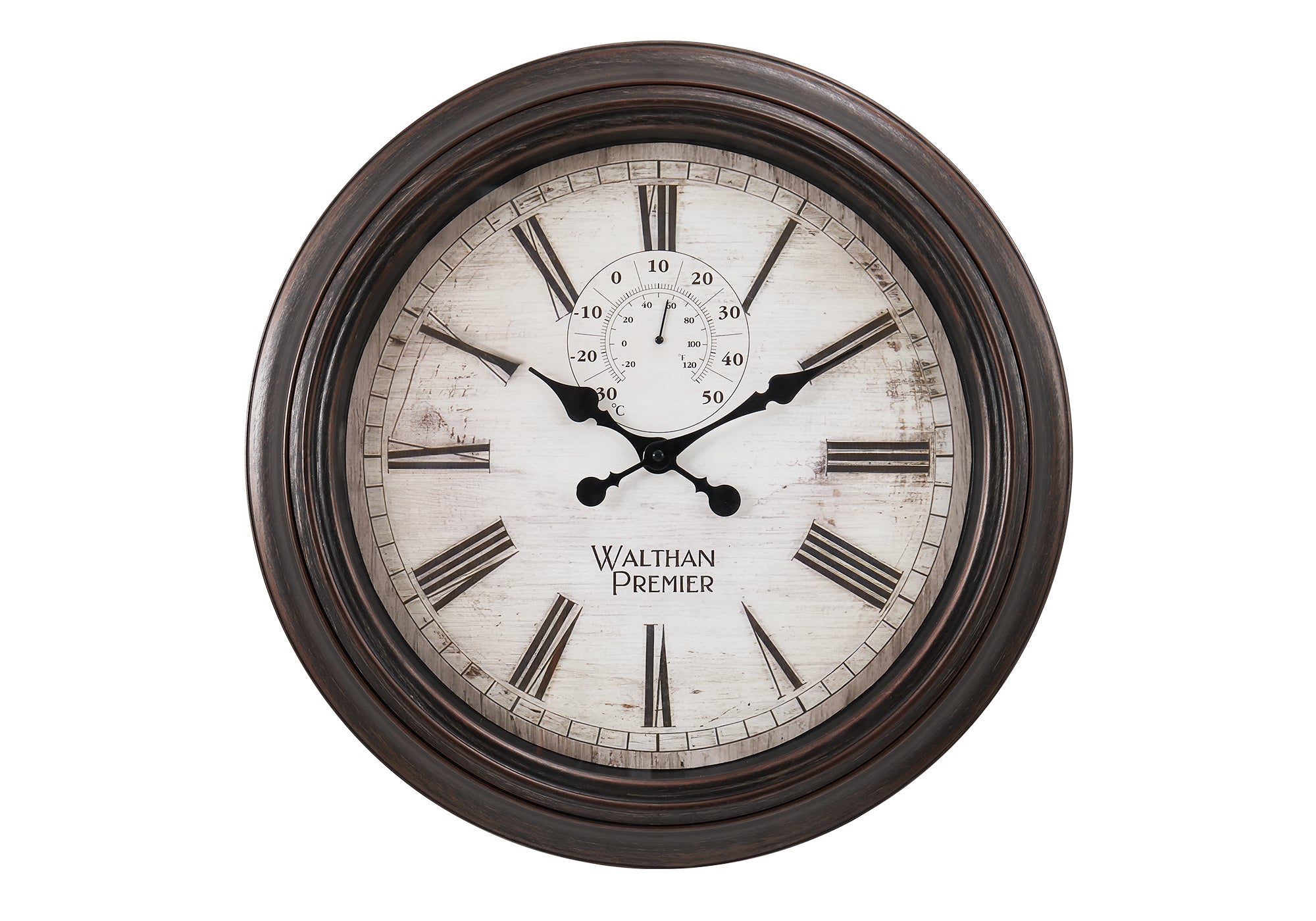 HORLOGE - 20" DIA. MURALE /  BRUN – I 9040