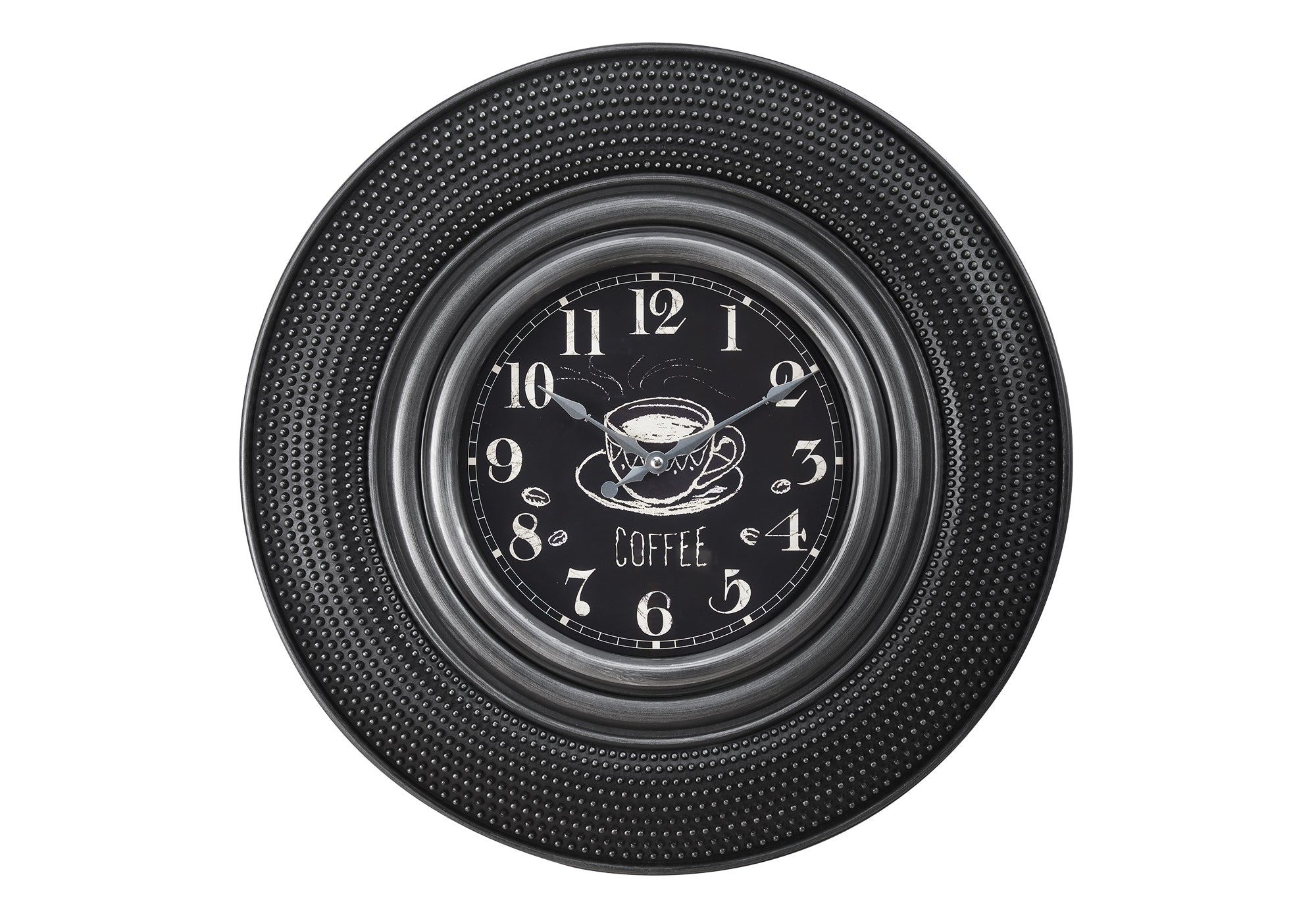 HORLOGE - 20" DIA. MURALE /  GRIS FONCE – I 9044