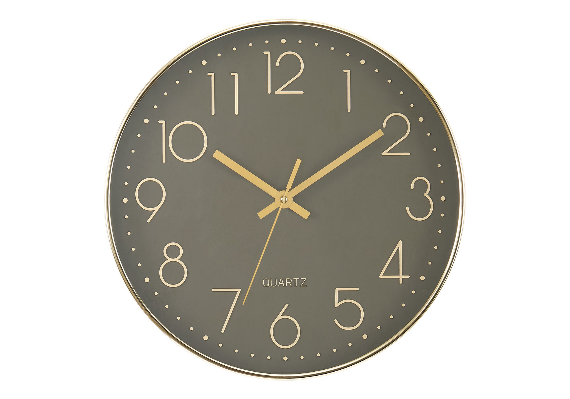 HORLOGE - 12" DIA. MURALE /  FINI BRONZE FONCE – I 9110
