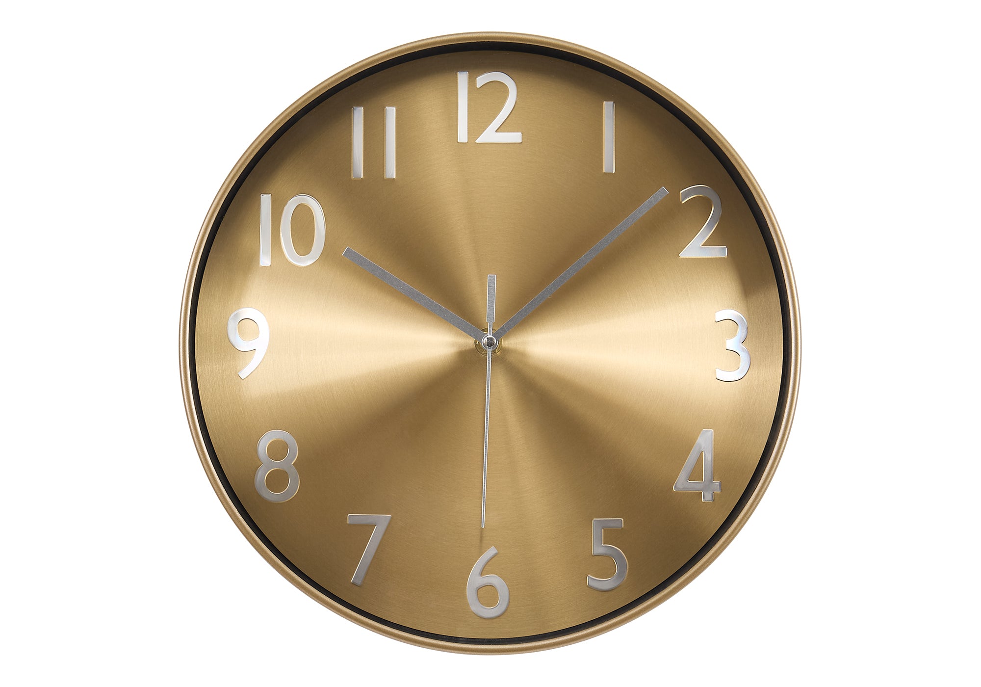 HORLOGE - 12" DIA. MURALE /  FINI OR – I 9112