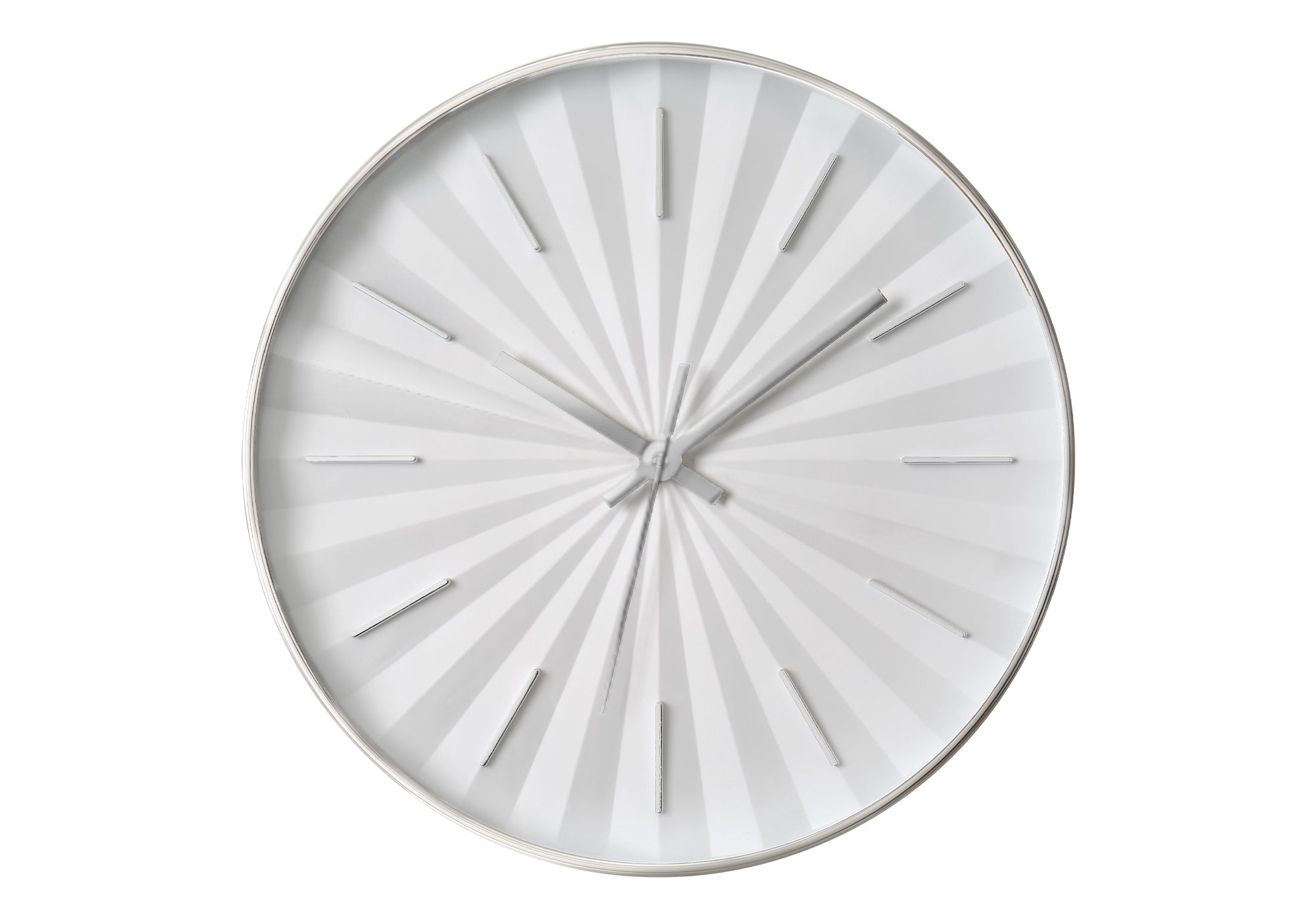 HORLOGE - 12" DIA. MURALE /  FINI BLANC – I 9114