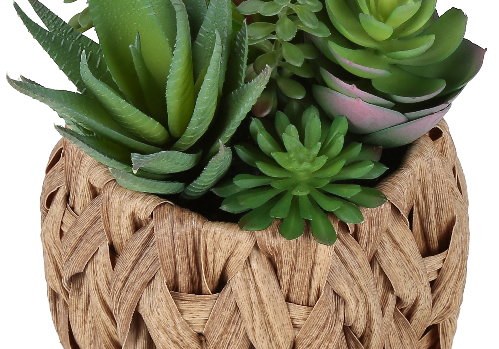 PLANTE ARTIFICIELLE - 2MCX / 9"H SUCCULENTE POT TISSE 6" – I 9369