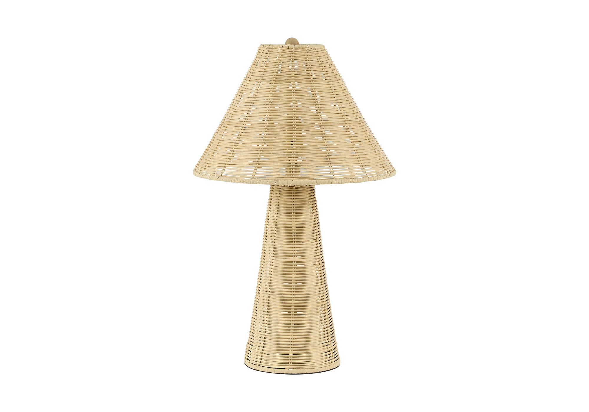 LUMINAIRE - 21"H LAMPE DE TABLE NOIR ROTIN / NOIR – I 9415