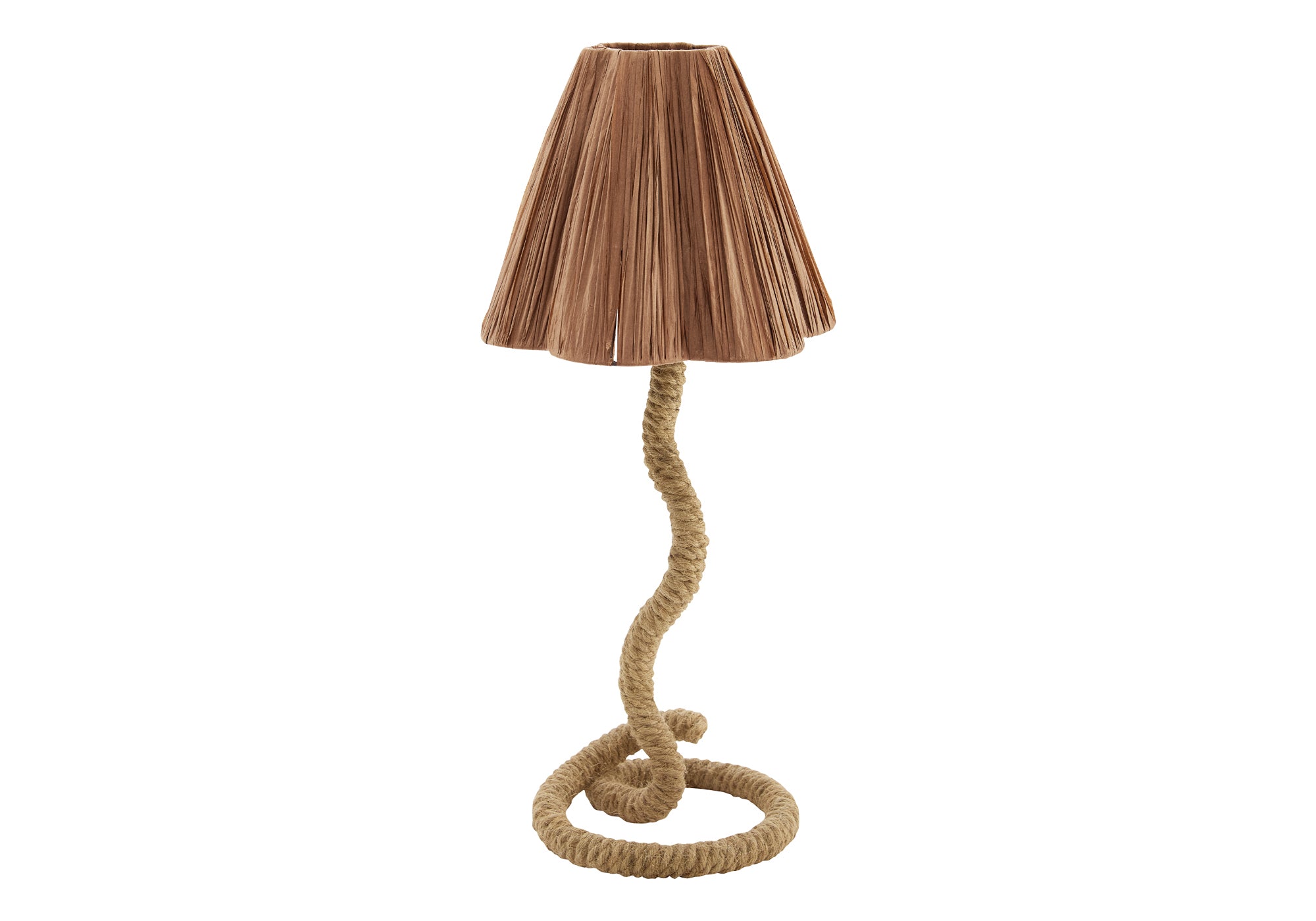 LUMINAIRE - 22"H LAMPE DE TABLE CORDE BRUN  / BRUN – I 9422