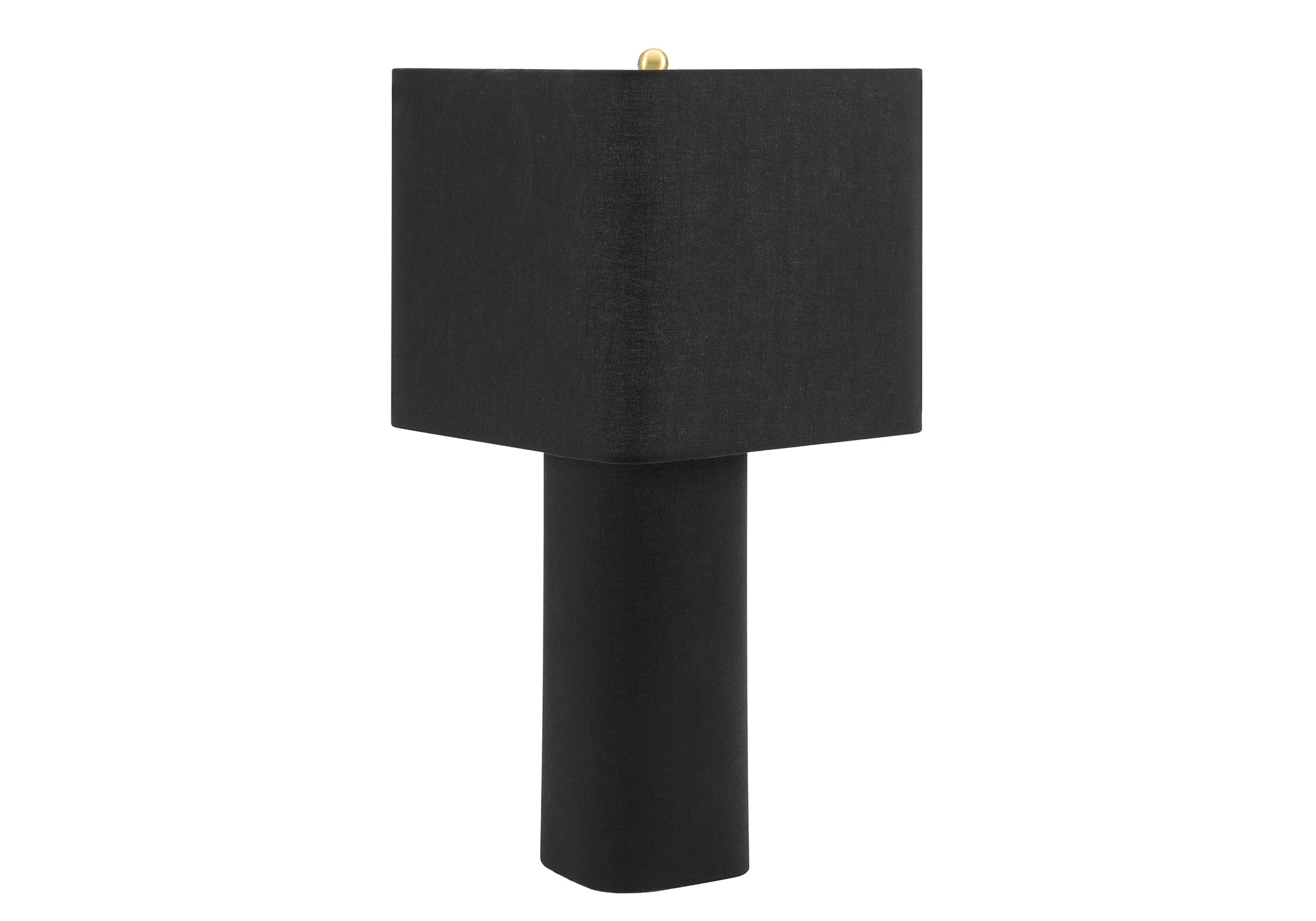 LUMINAIRE - 24"H LAMPE DE TABLE NOIR LIN / NOIR – I 9424