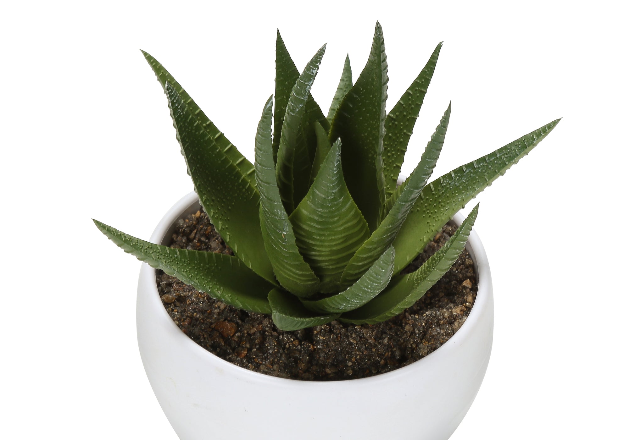 PLANTE ARTIFICIELLE - 3MCX / 6"H SUCCULENT POT BLANC 3" – I 9555