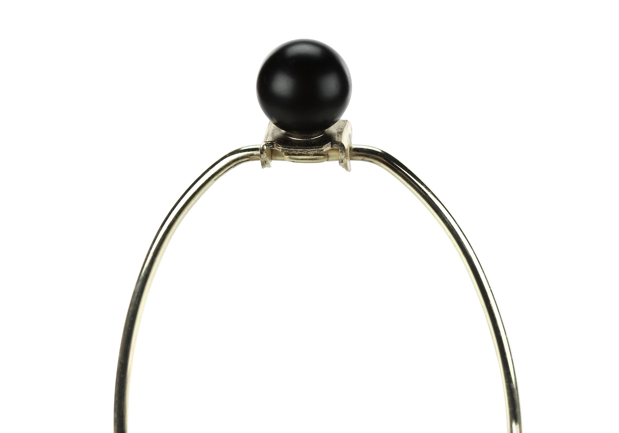 LUMINAIRE - 26"H LAMPE DE TABLE NOIR METAL / IVOIRE – I 9615.
