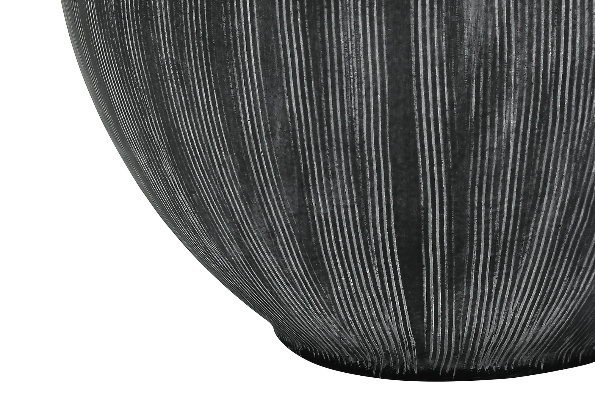 LUMINAIRE - 23"H LAMPE DE TABLE NOIR CERAMIQUE / NOIR – I 9618.